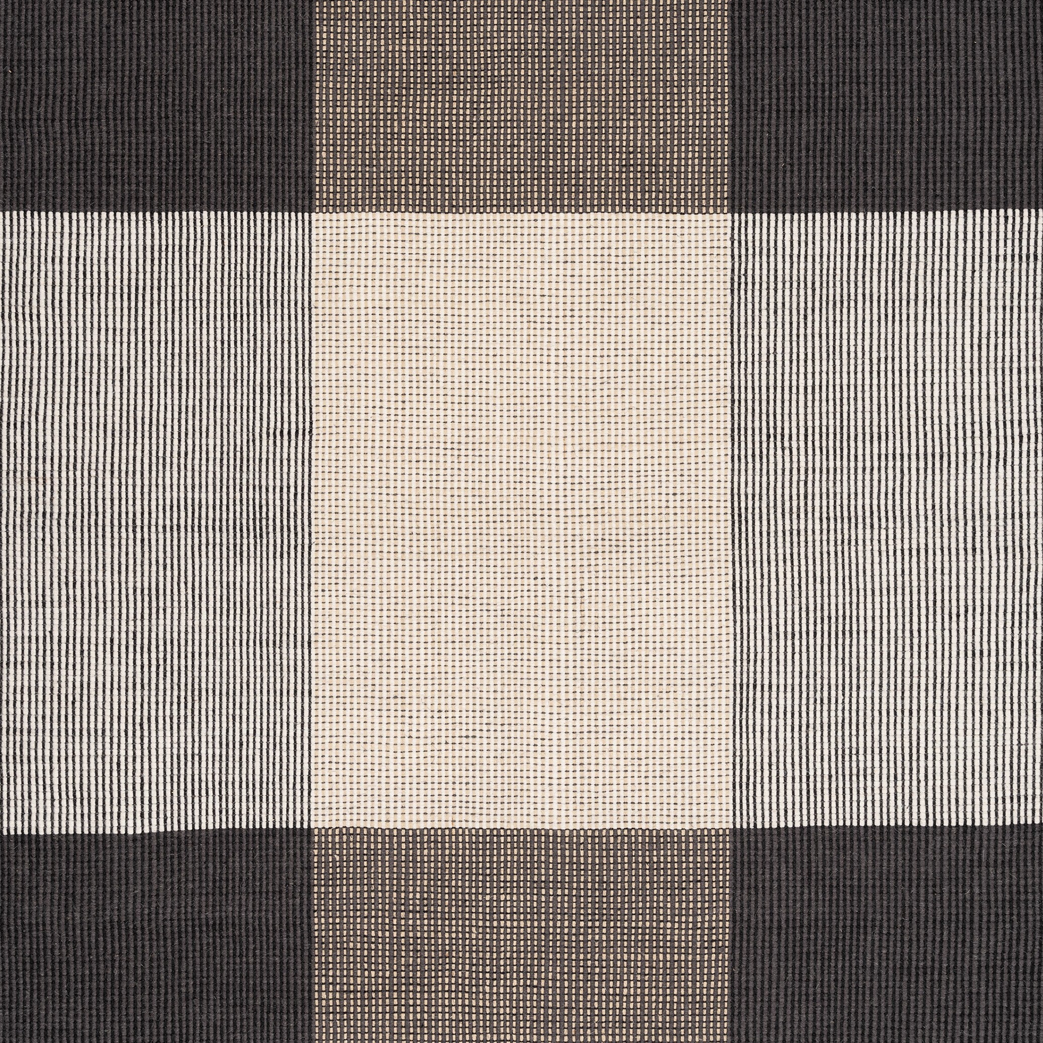 Vloerkleed BOLOGNA - GRIS zwart met beige