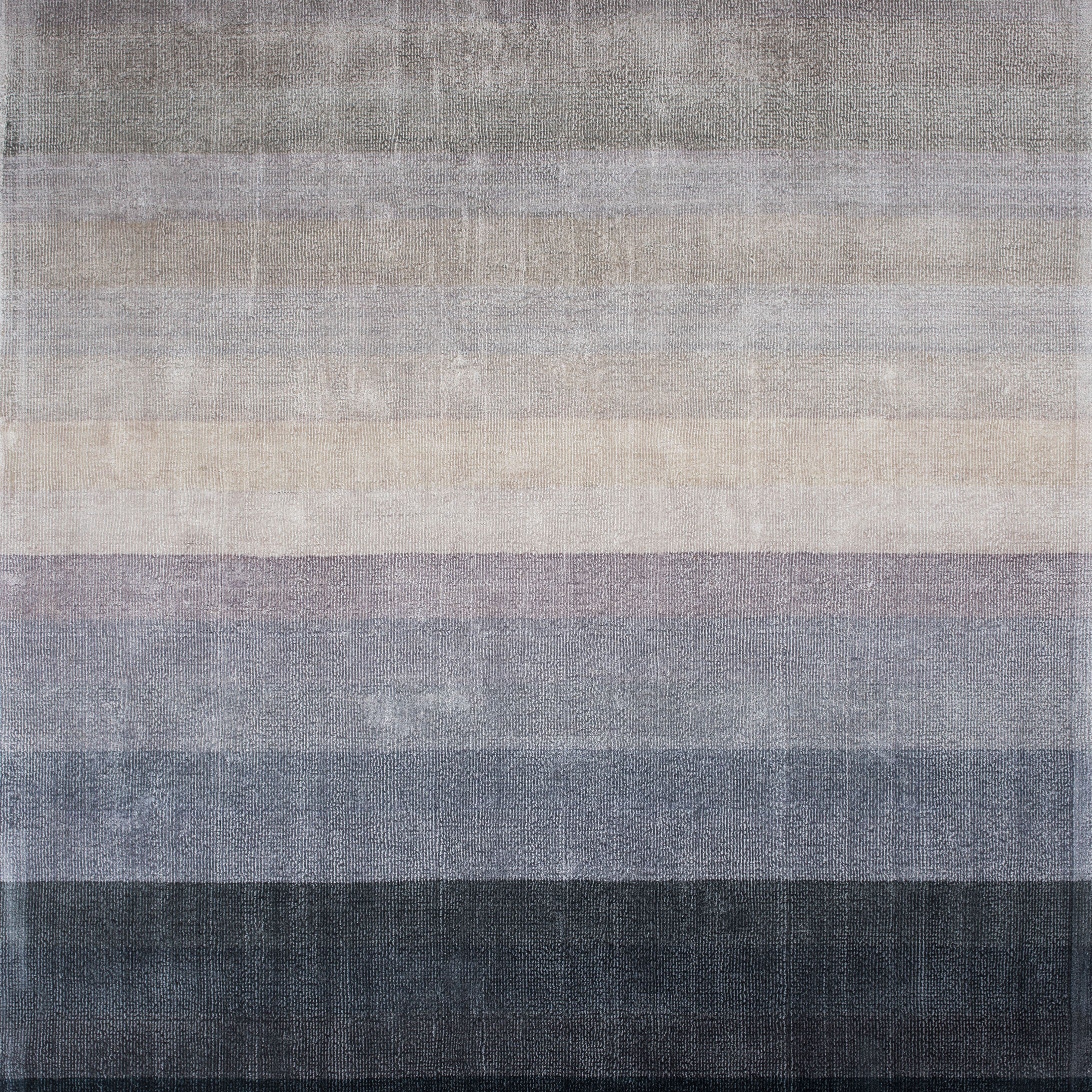 COMBINATION carpet in navy blue with gray