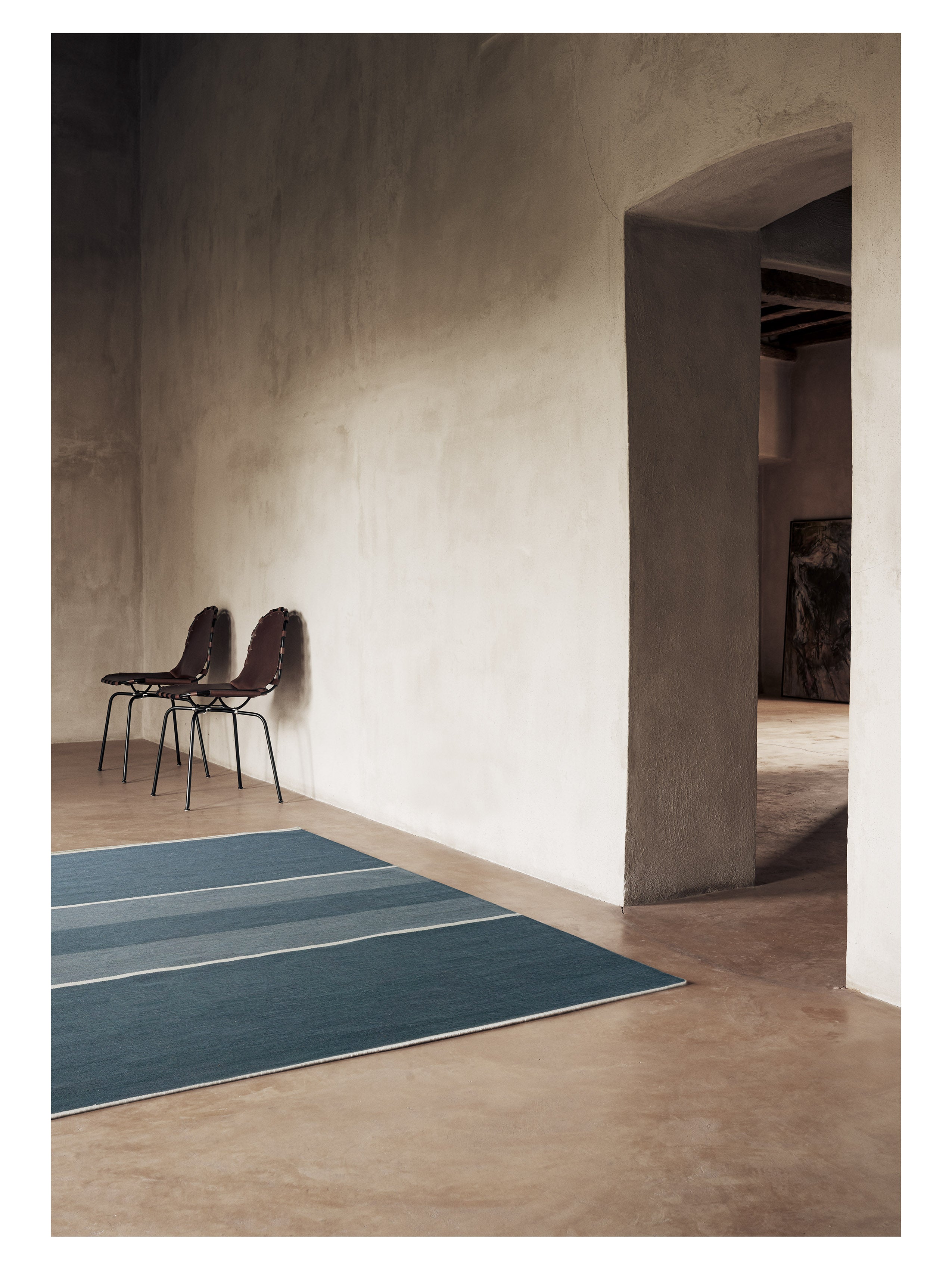 Vloerkleed LINCA - PETROL blauw