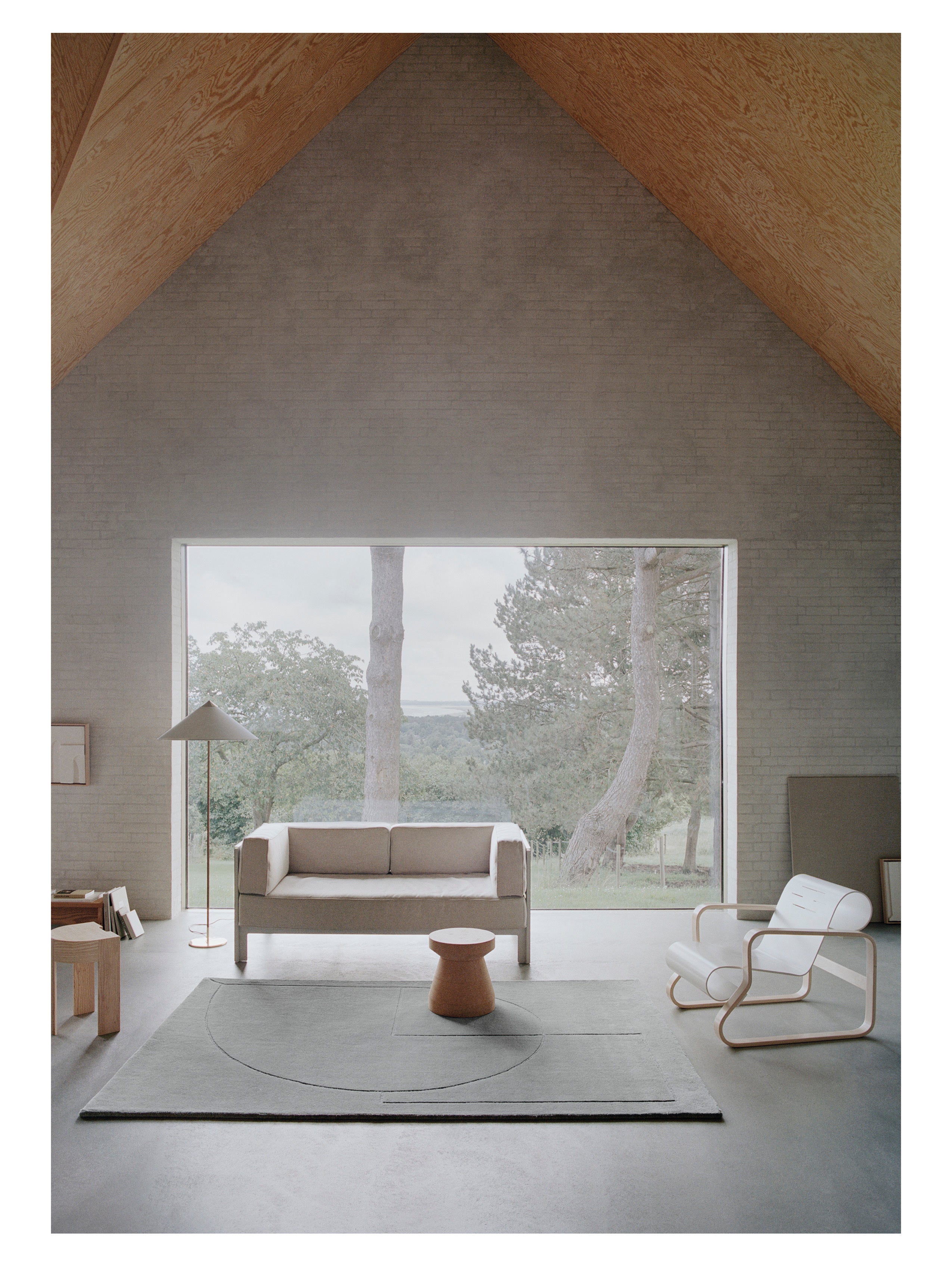 Vloerkleed LINEAL POEM groen