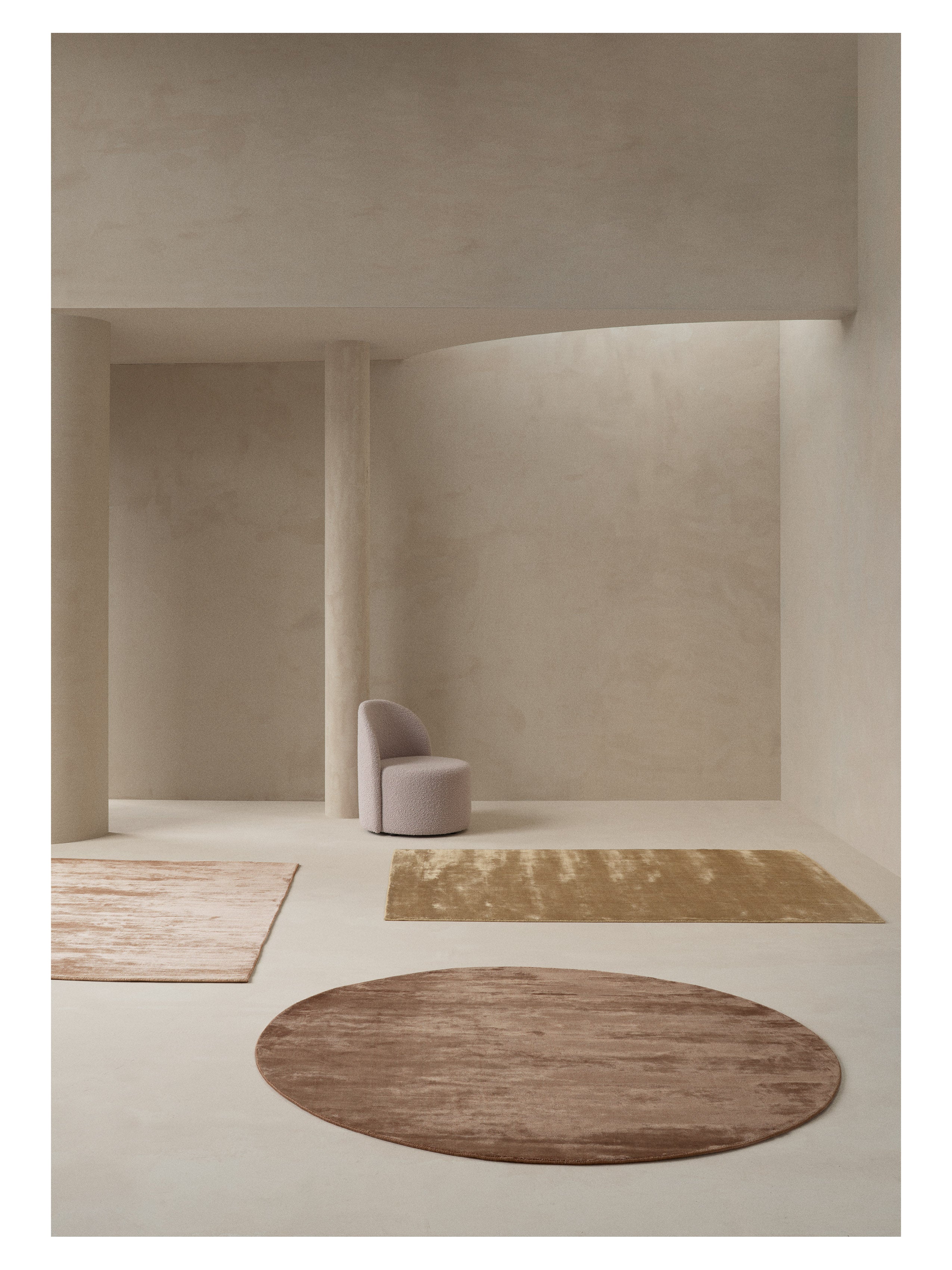 Vloerkleed LUCENS granaatkleurig