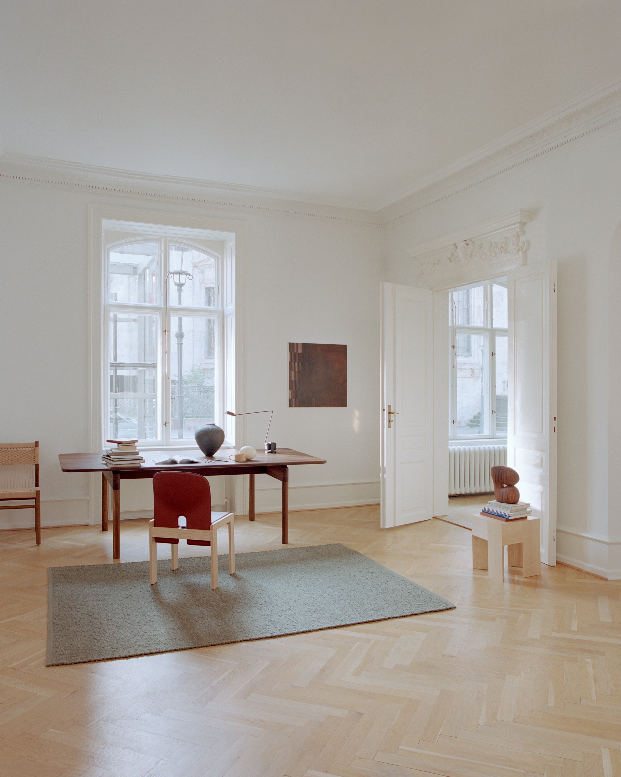 Vloerkleed PEBBLED POEM groen mos