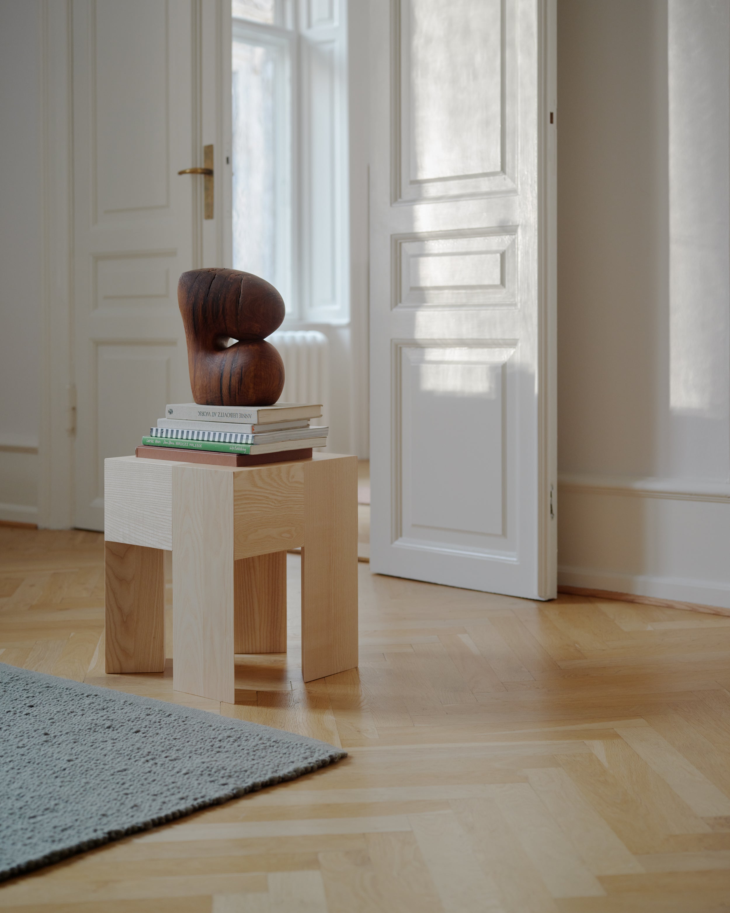 Vloerkleed PEBBLED POEM groen mos