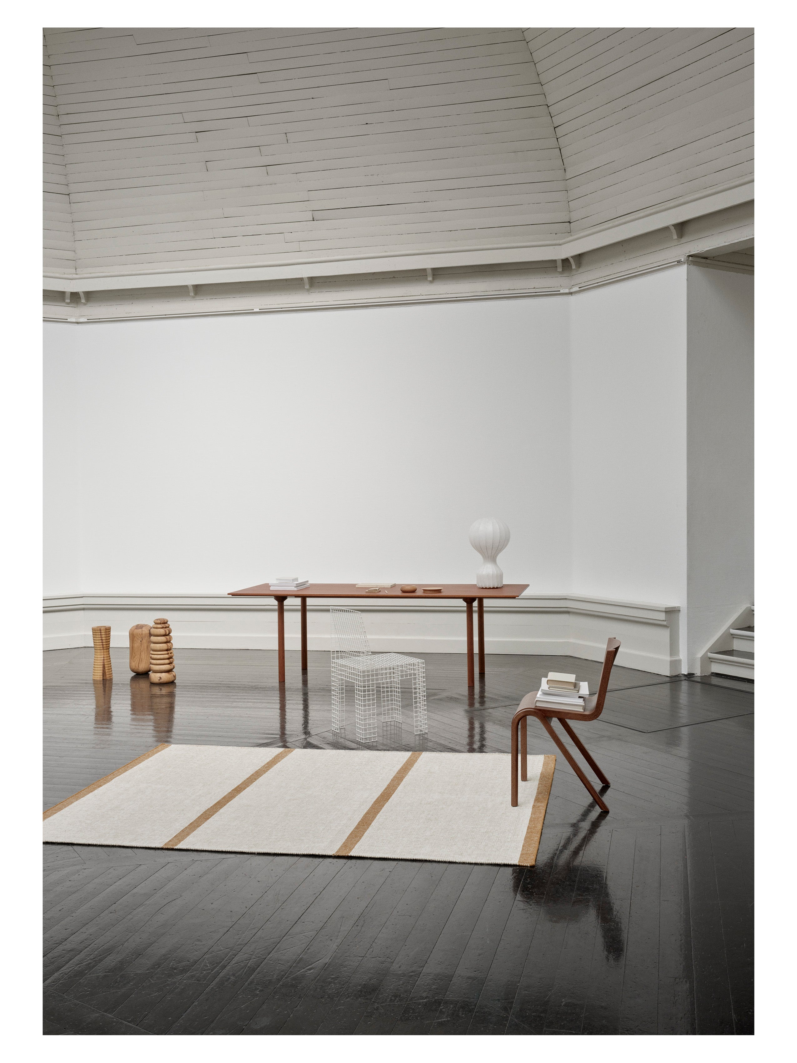 Beige RAPALLO tapijt met zwart