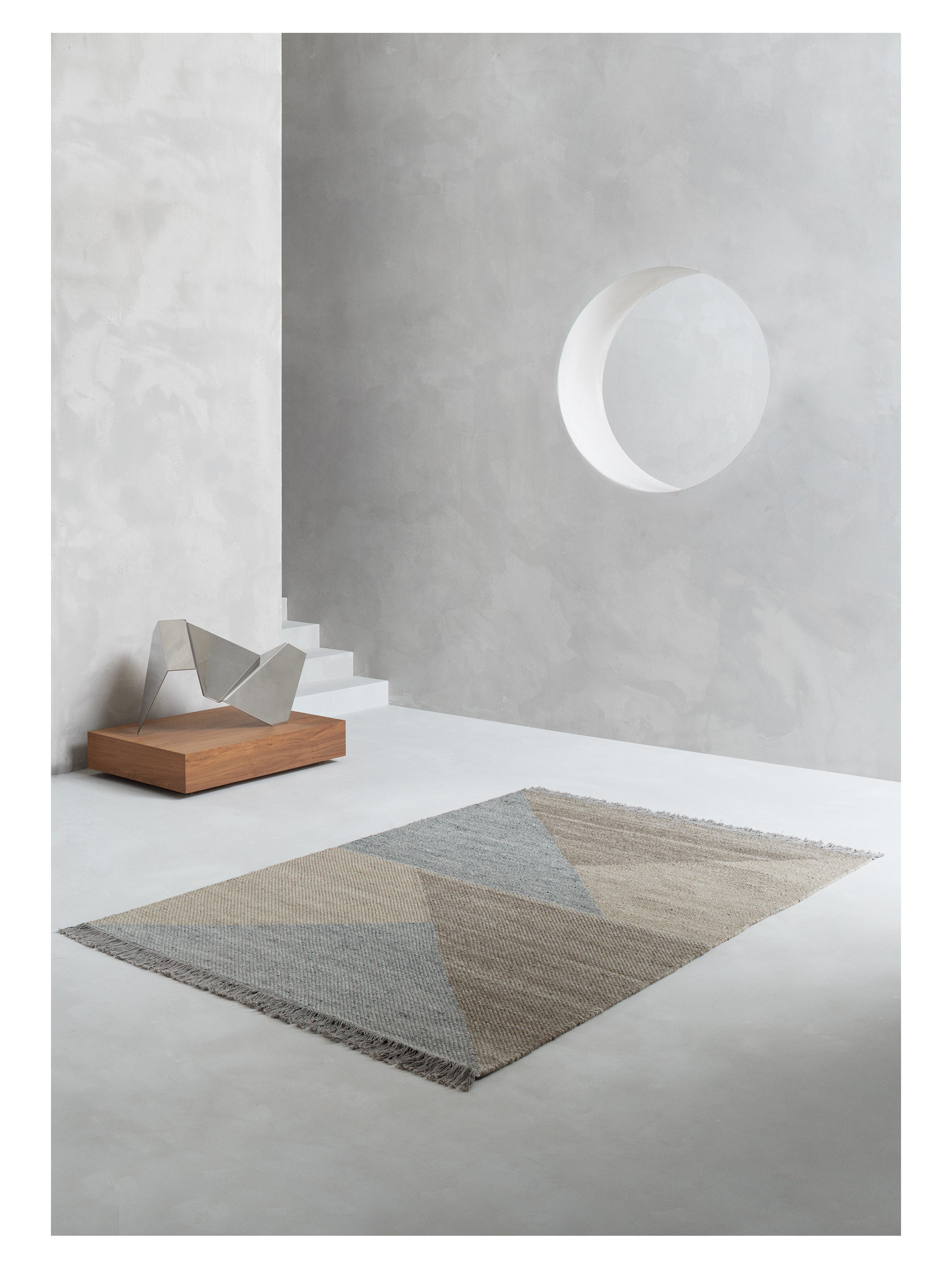 Teppich SKULD braun mit grau