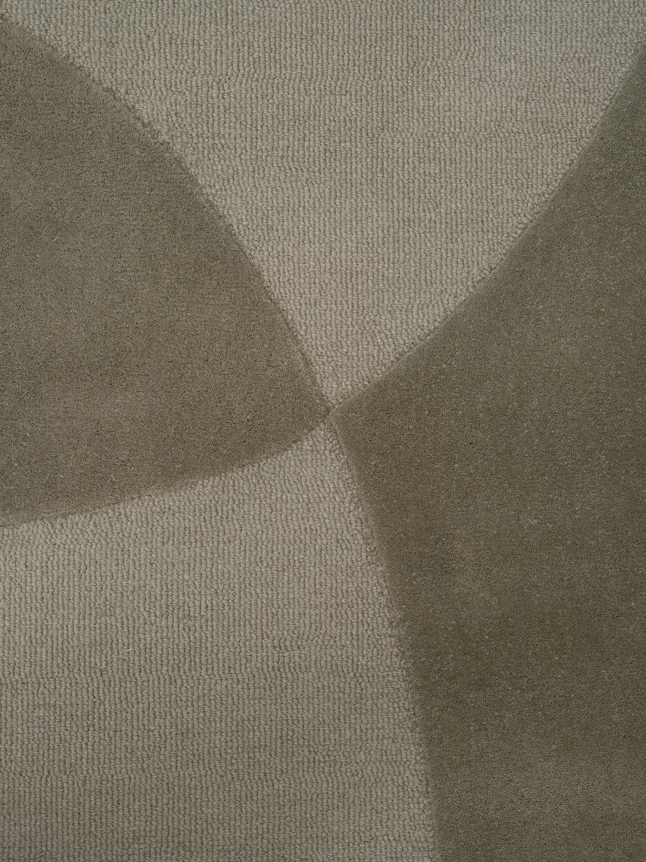 Vloerkleed SPLIT PLAINS groen