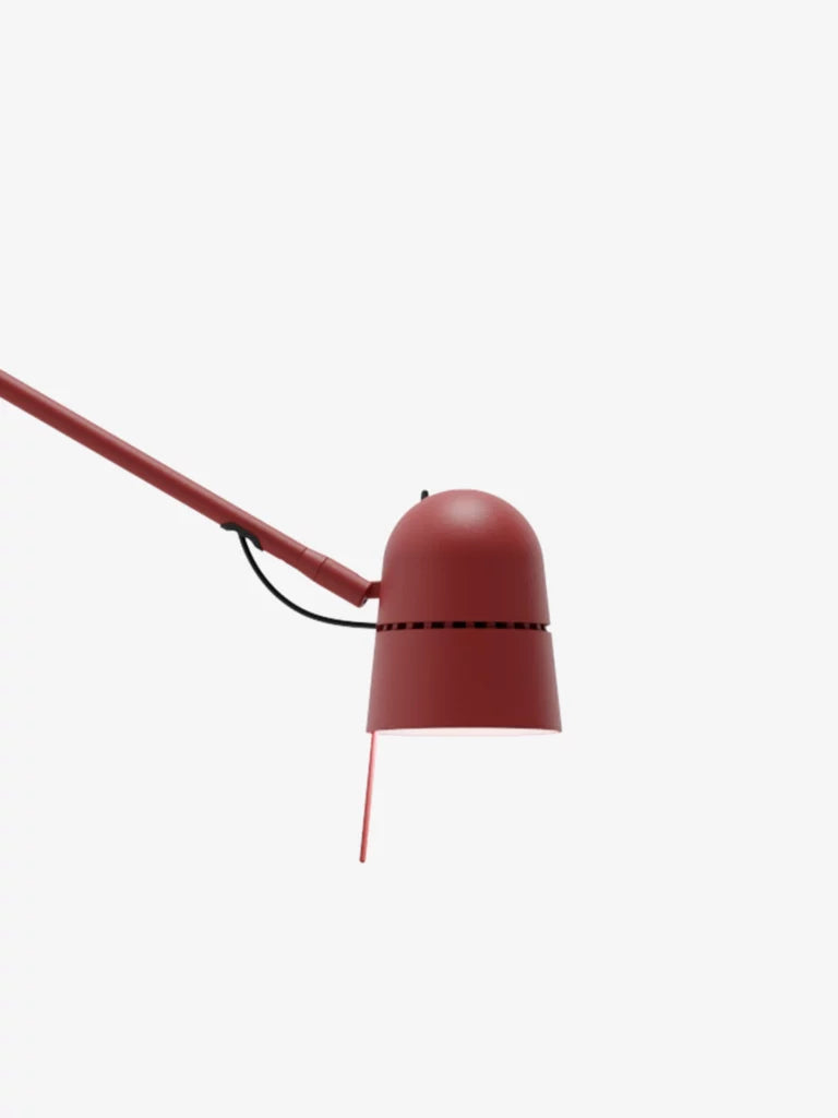COUNTERBALANCE wall lamp with arm red