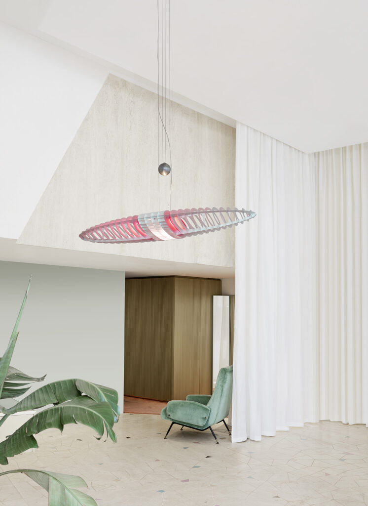 Lampa wisząca QUEEN TITANIA – drewno, Luceplan