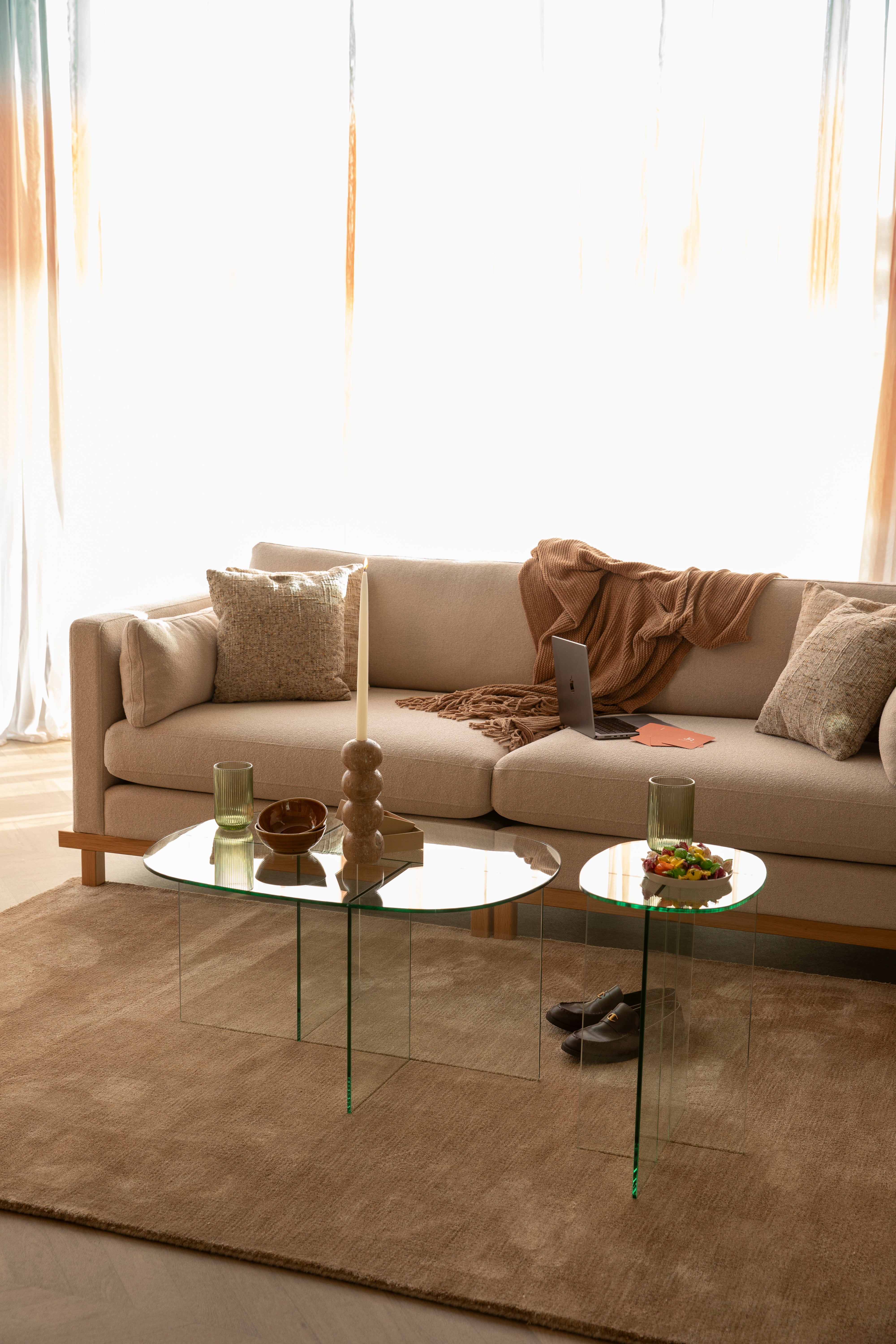 Vloerkleed LUWTE beige