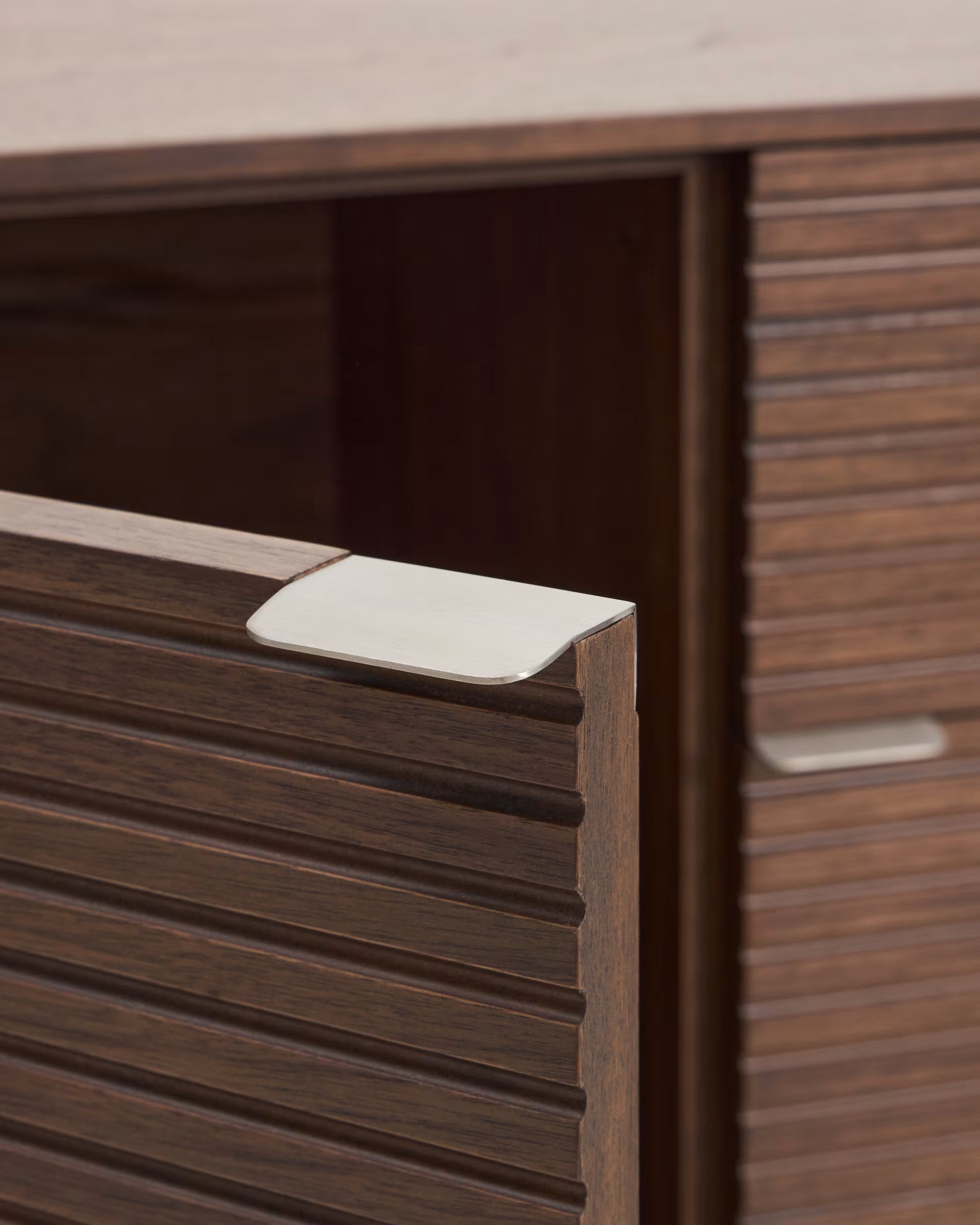 NORLEN Chest of Drawers Dark Brown Walnut Veneer