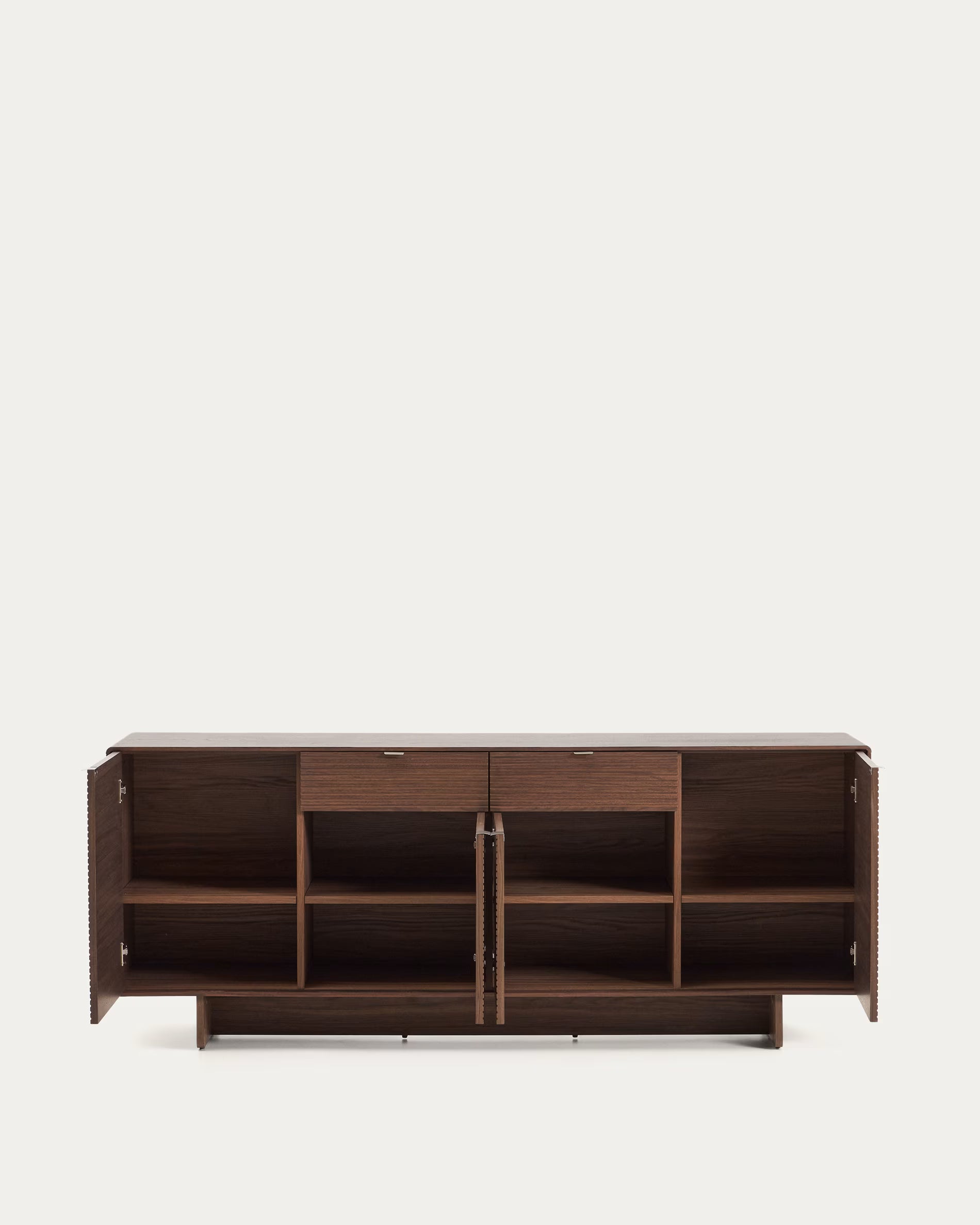 NORLEN Chest of Drawers Dark Brown Walnut Veneer