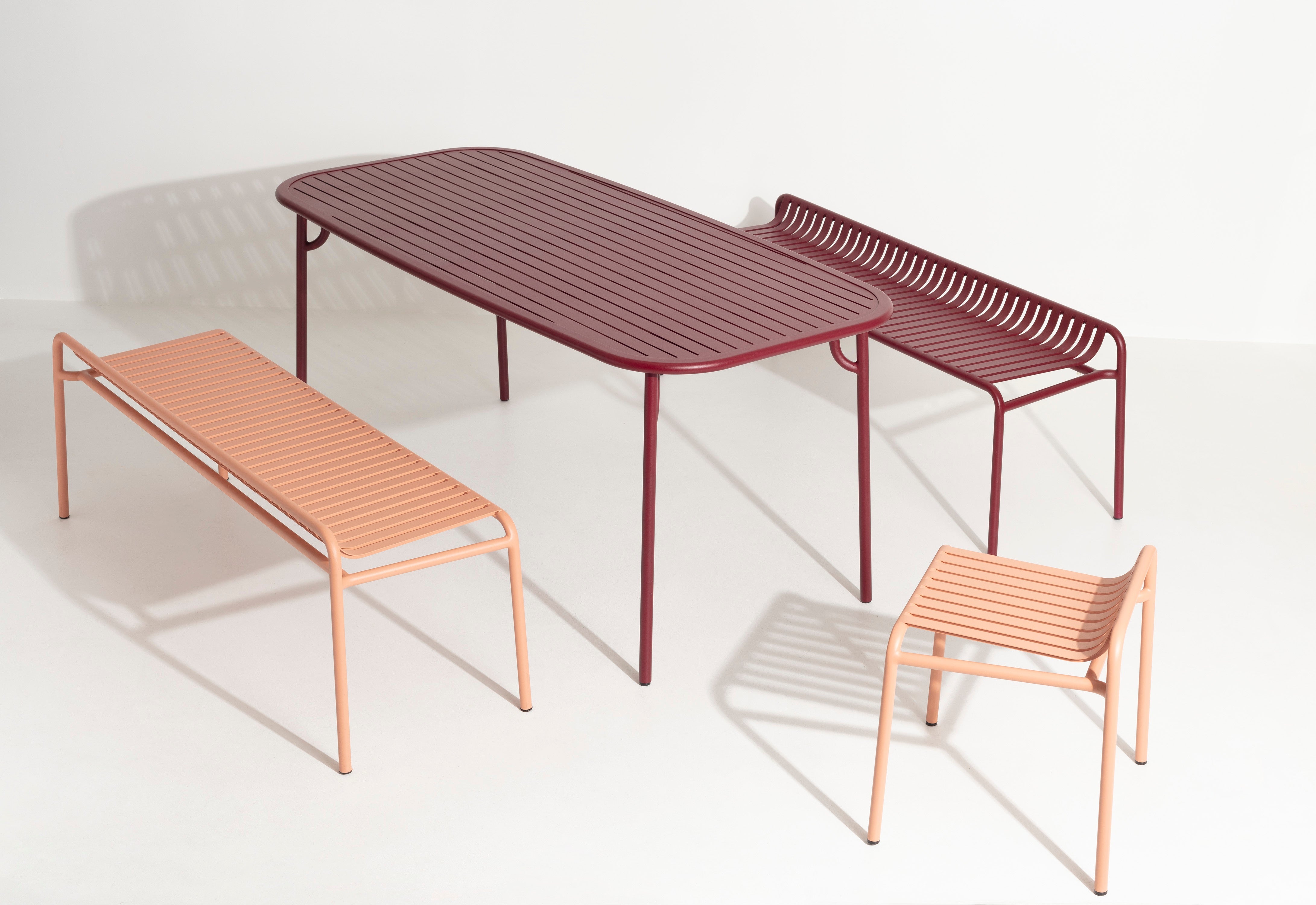 Tuin tafel WEEK-END rood