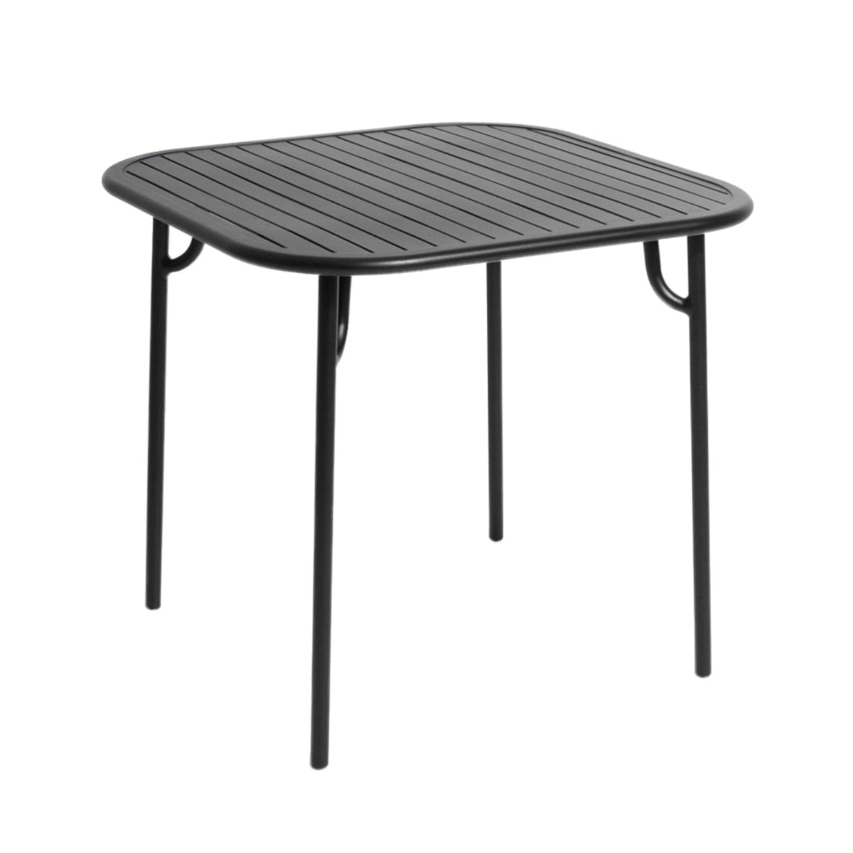 Vierkante tuintafel WEEK-END zwart