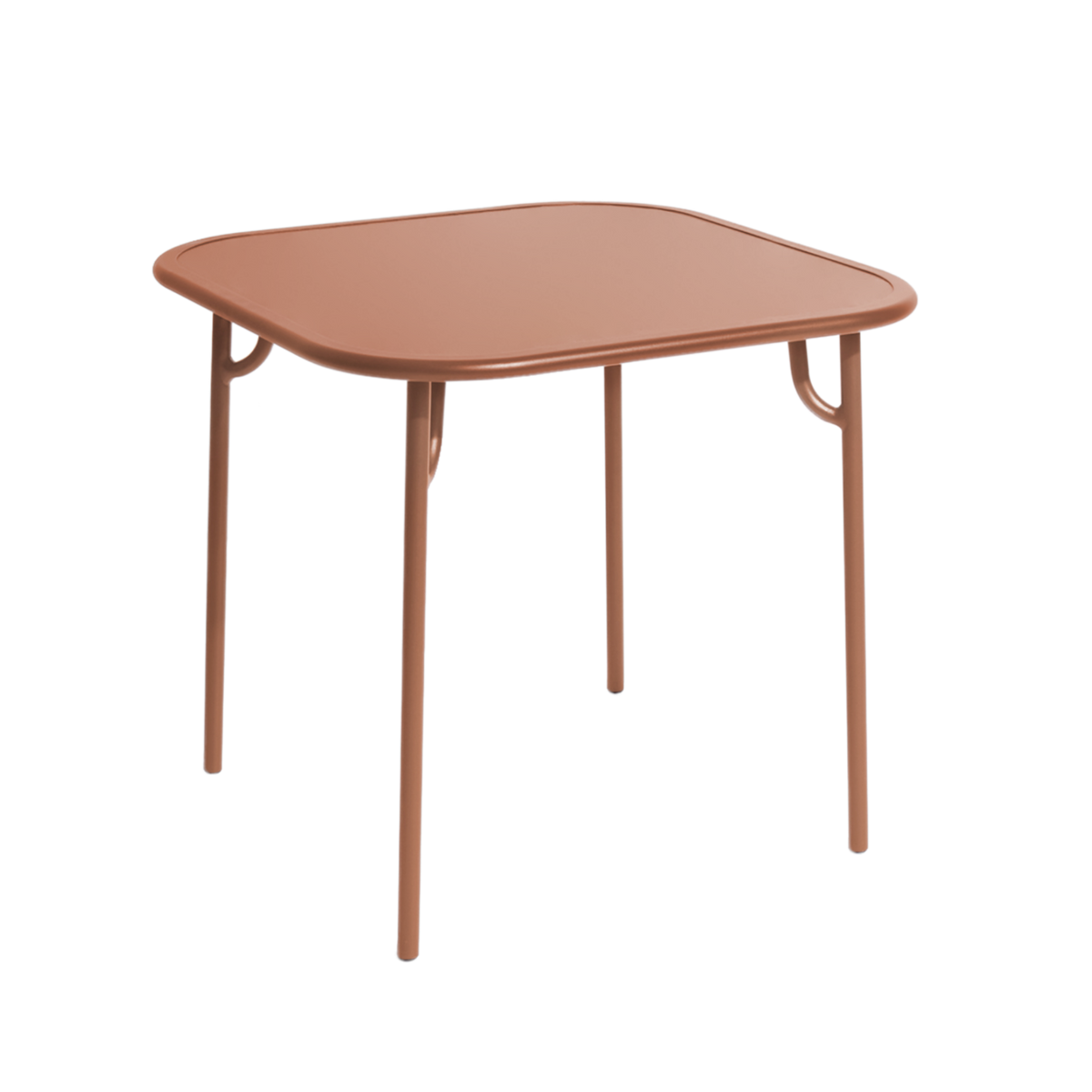 Vierkante tuintafel WEEK-END terracotta