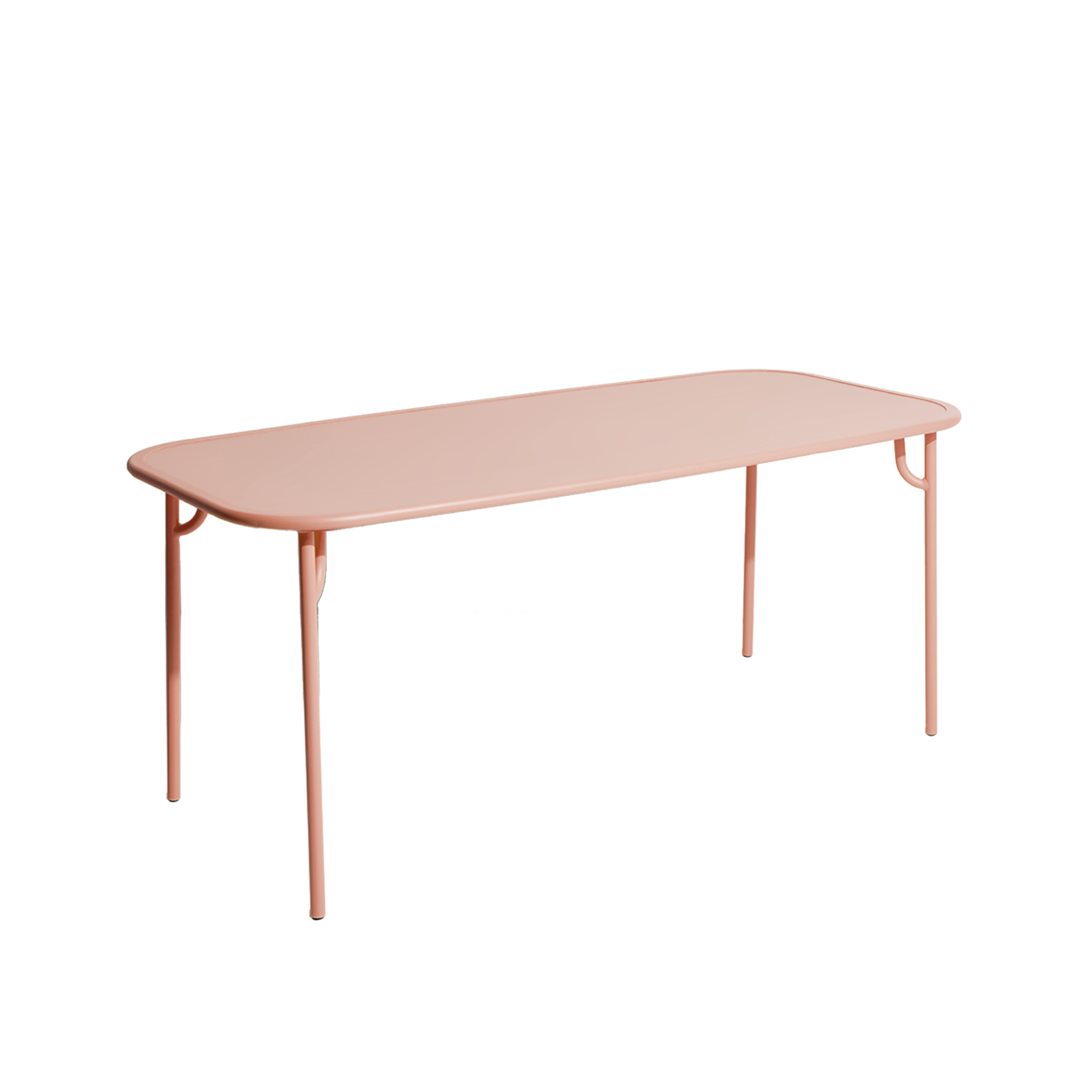 Tuin tafel WEEK-END in lichtroze