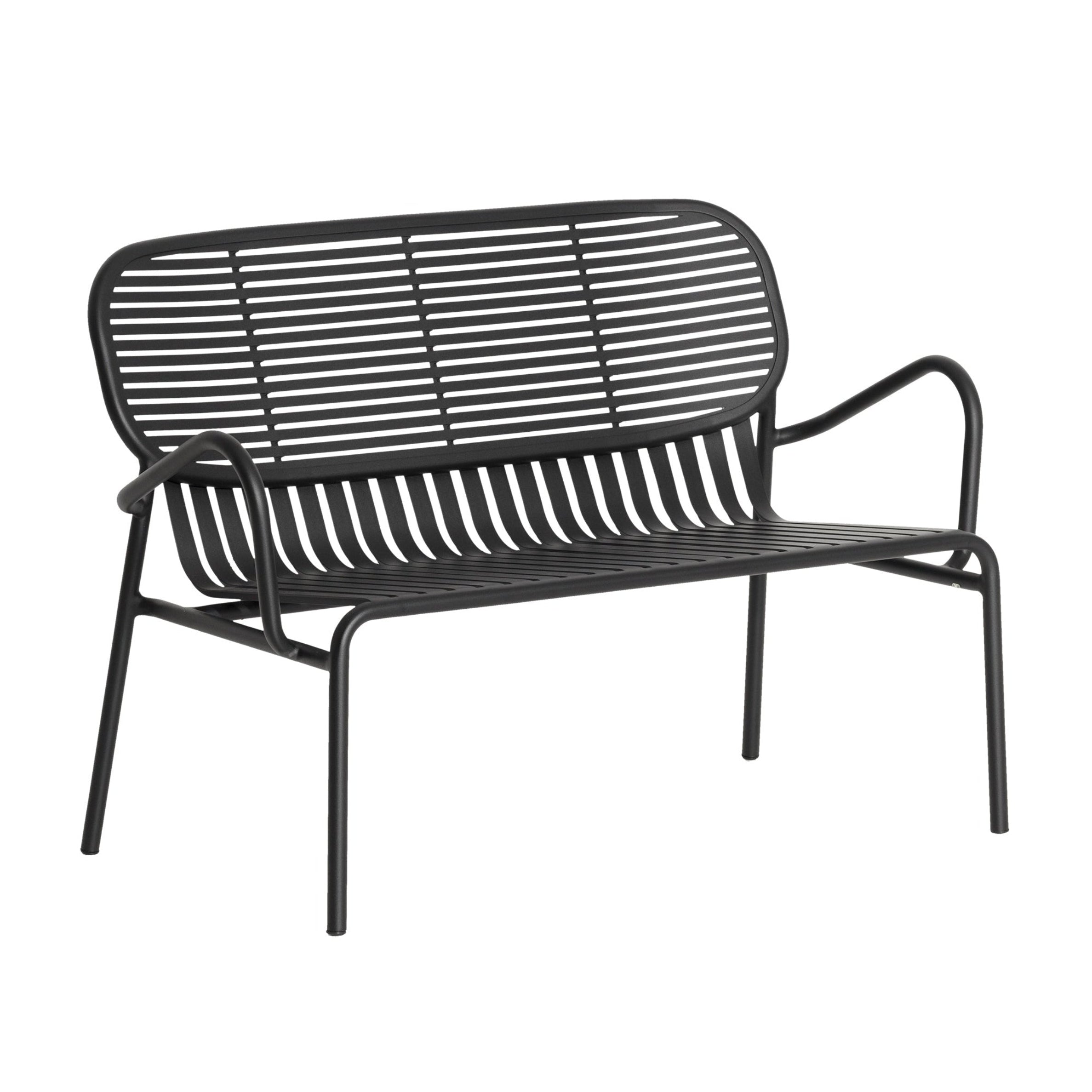 Sofa ogrodowa 2-osobowa WEEK-END czarny