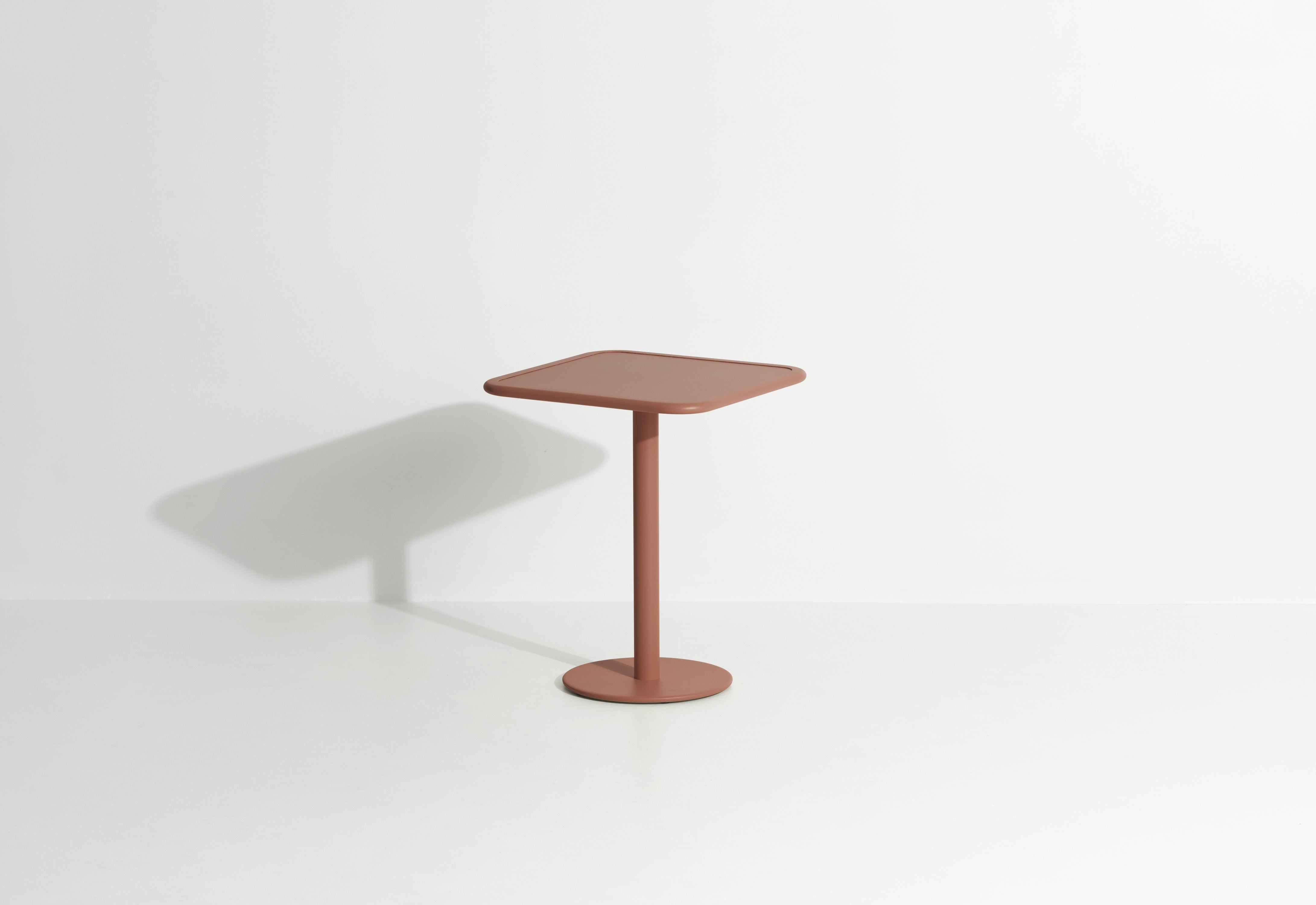 Vierkante tuintafel WEEK-END terracotta