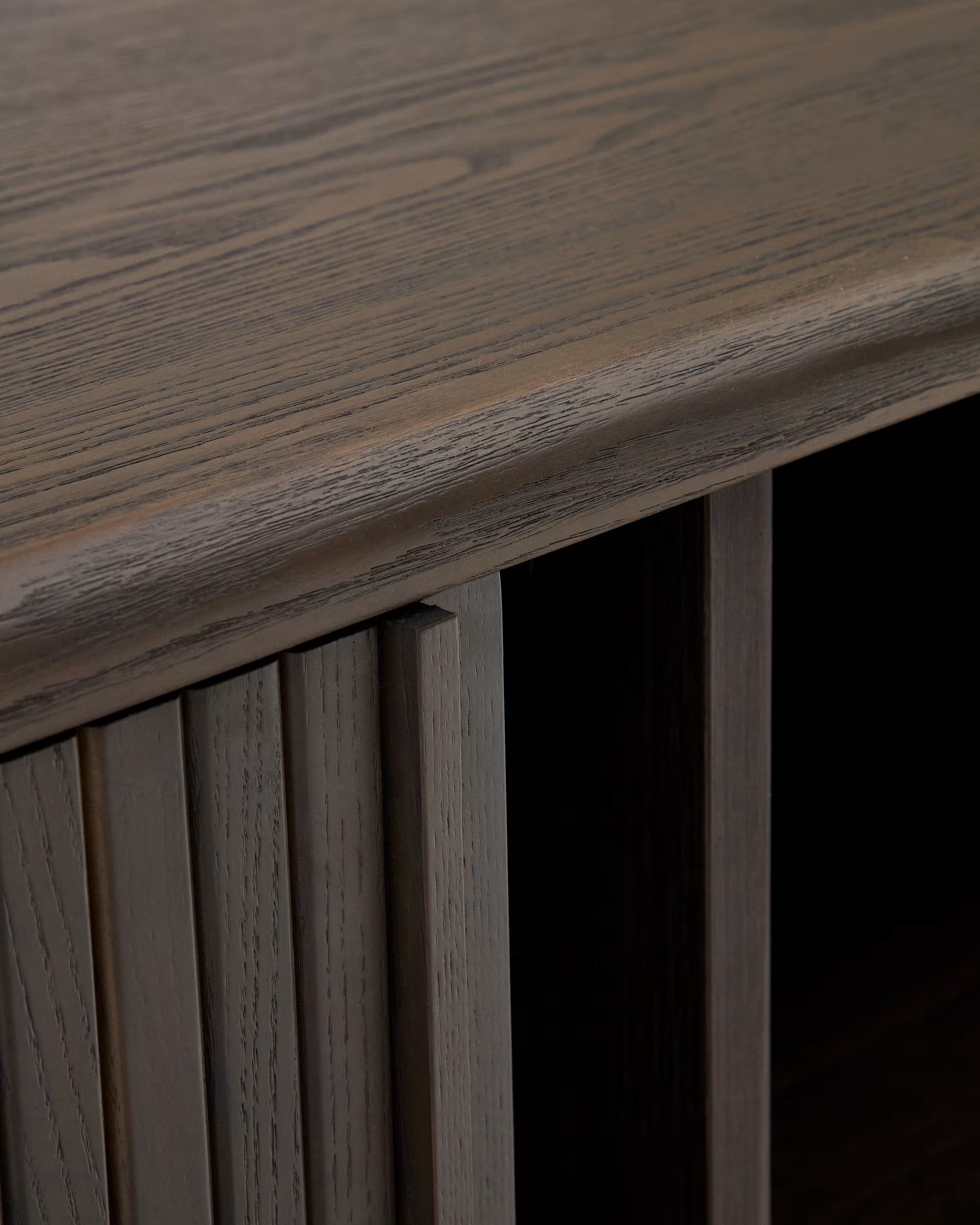 MAILEN dark ash veneer TV cabinet