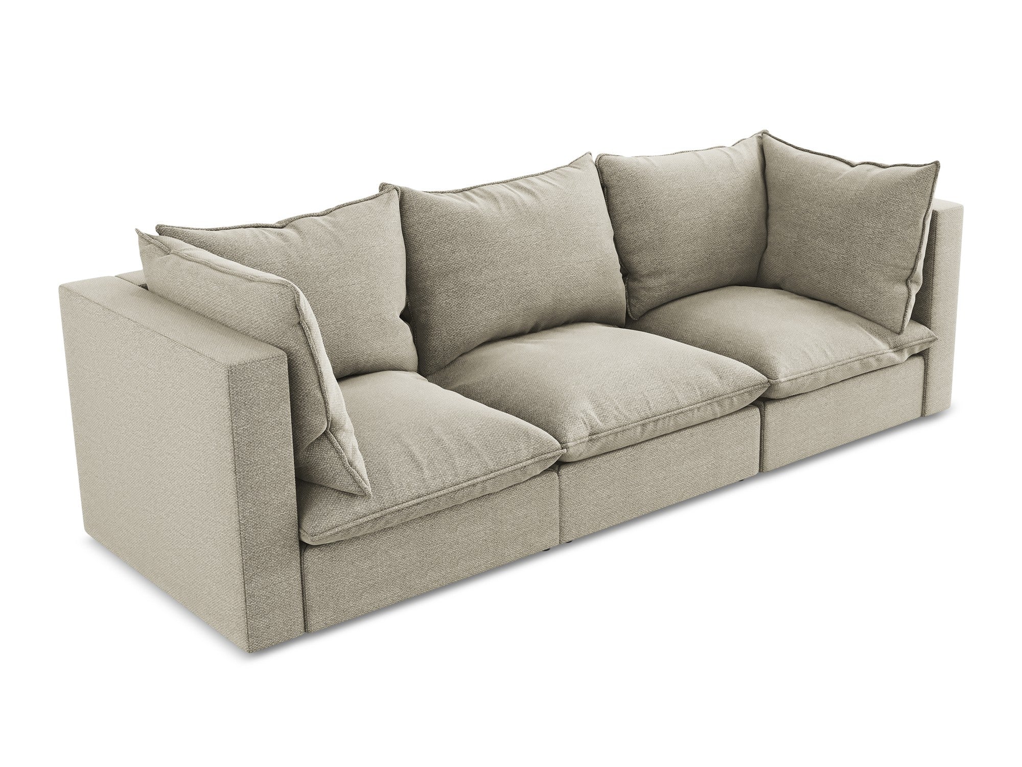 Sofa 3-zits MANAO taupe boucle