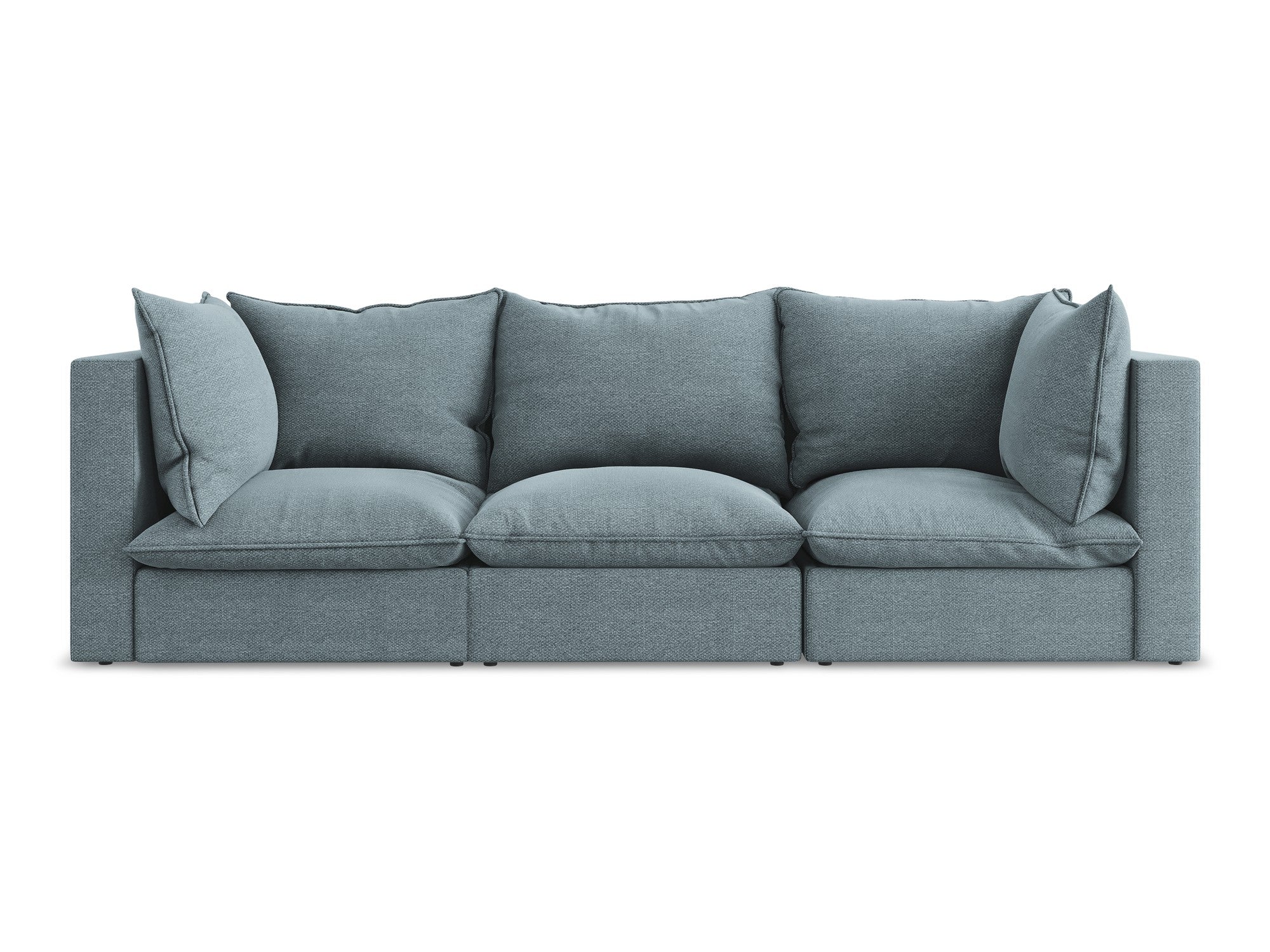 Sofa 3-sitzig MANAO jeansblau Boucle