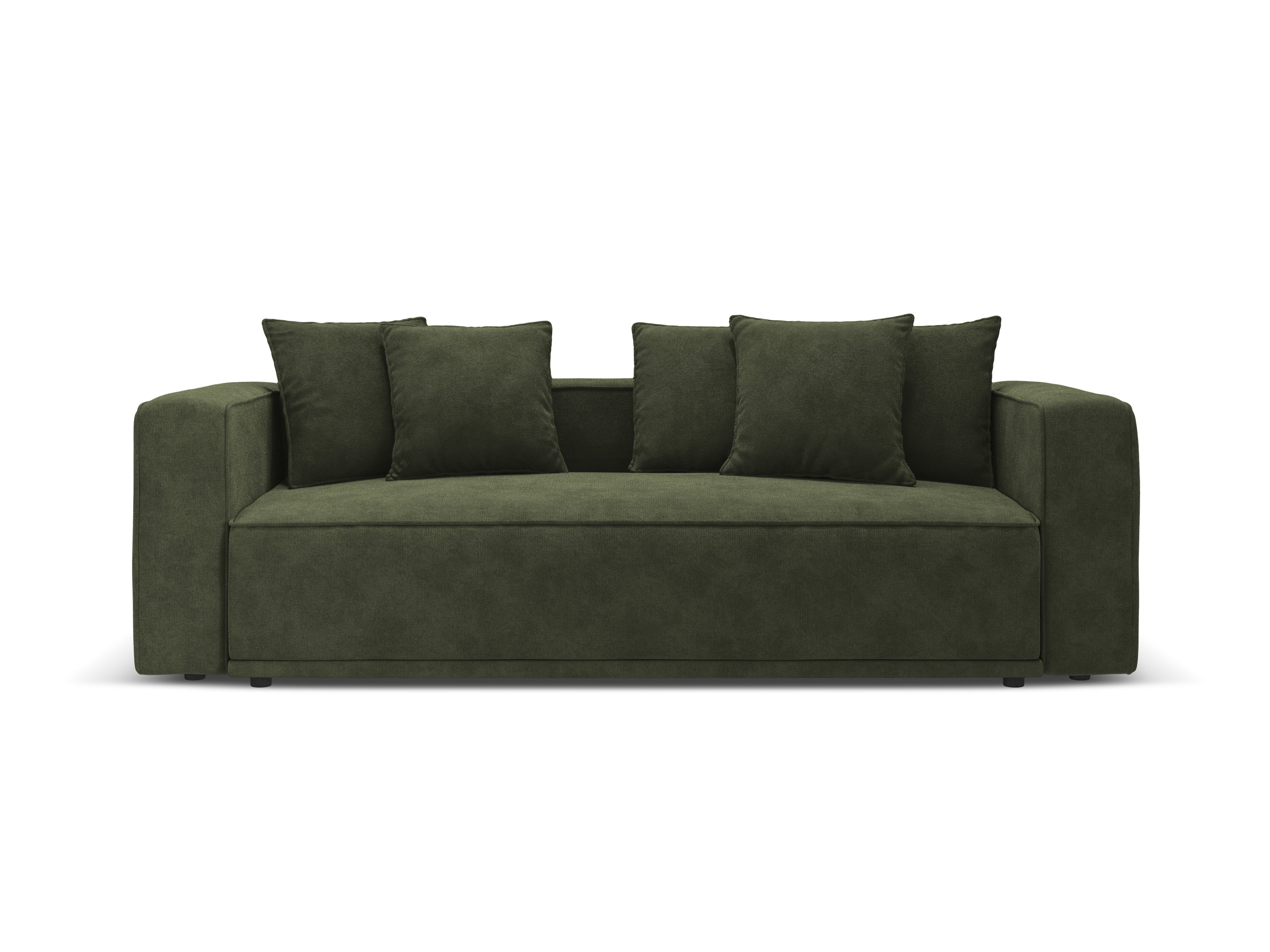 Velvet sofa with sleeping function RIBES green