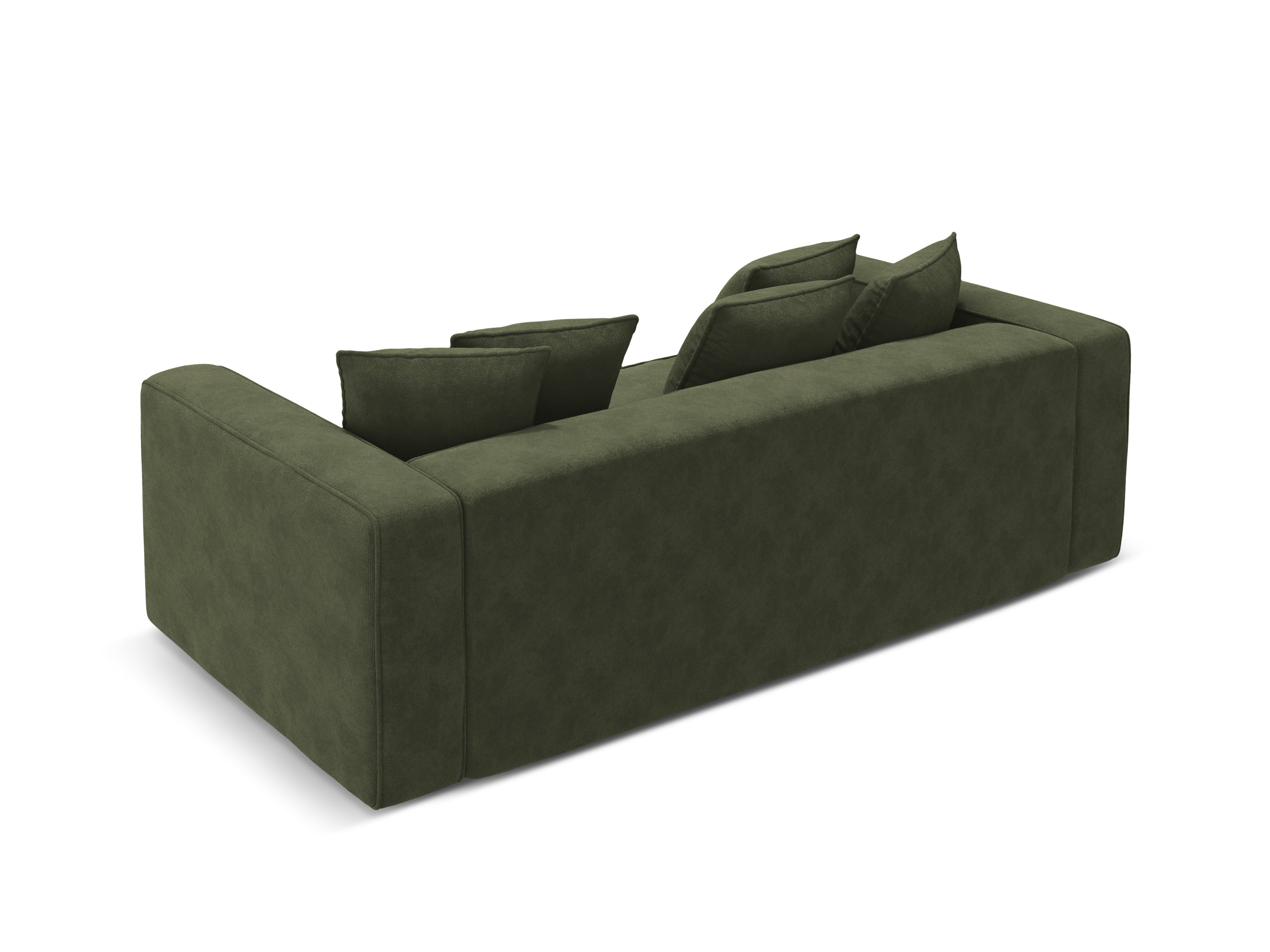 Velvet sofa with sleeping function RIBES green