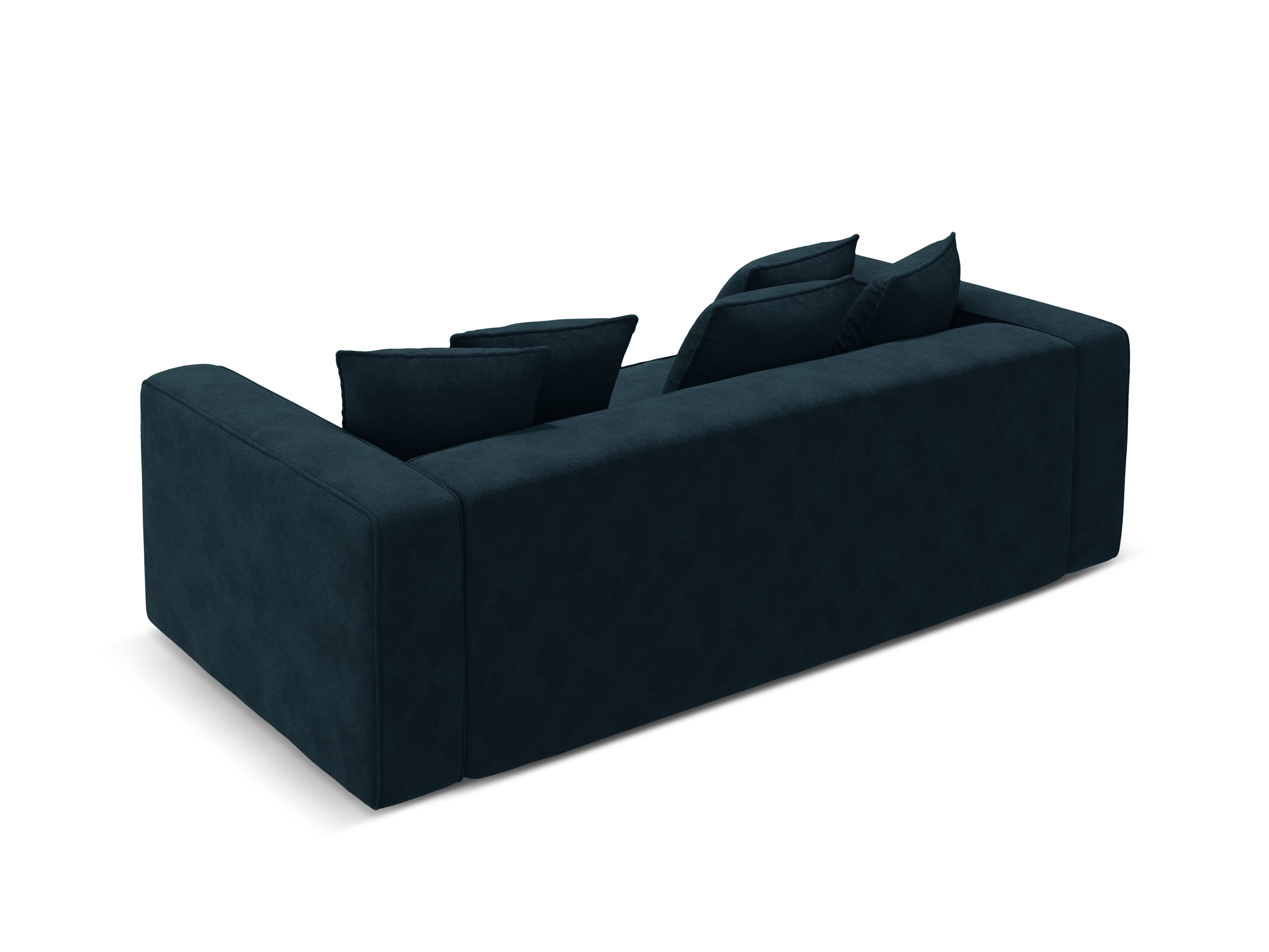 Velvet sofa with sleeping function RIBES petrol blue