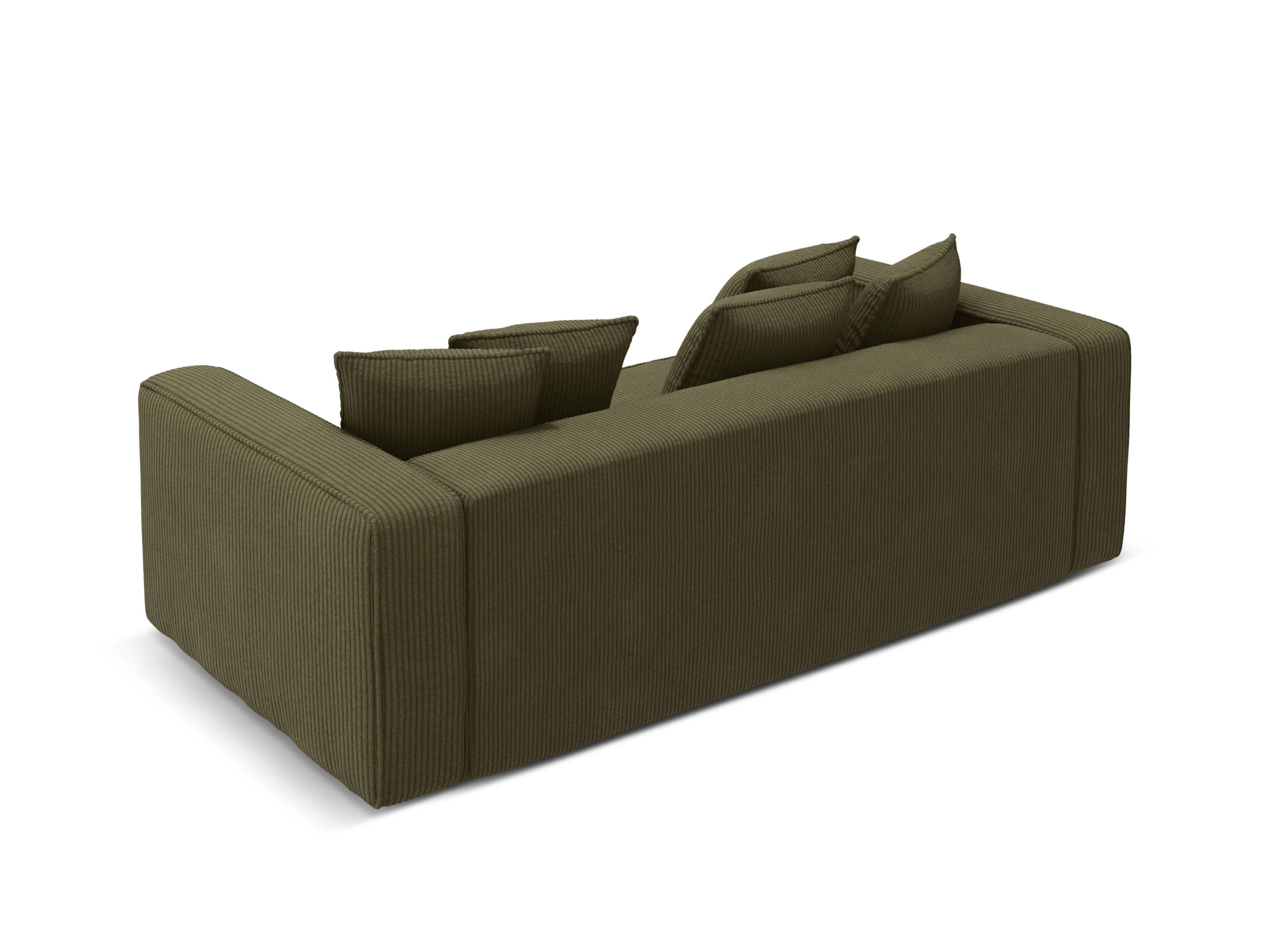 Sofa met slaapfunctie RIBES groene corduroy