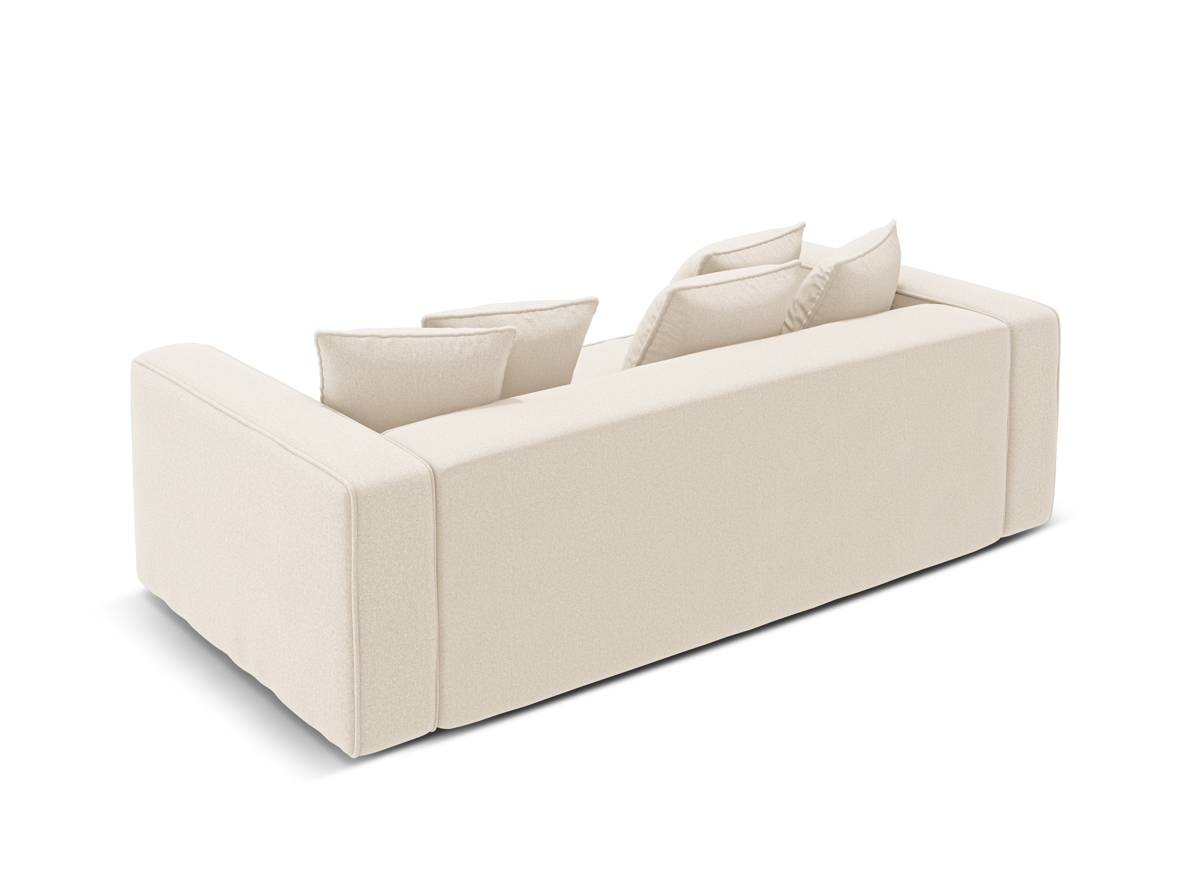 RIBES Light Beige Chenille Sofa with Sleeping Function