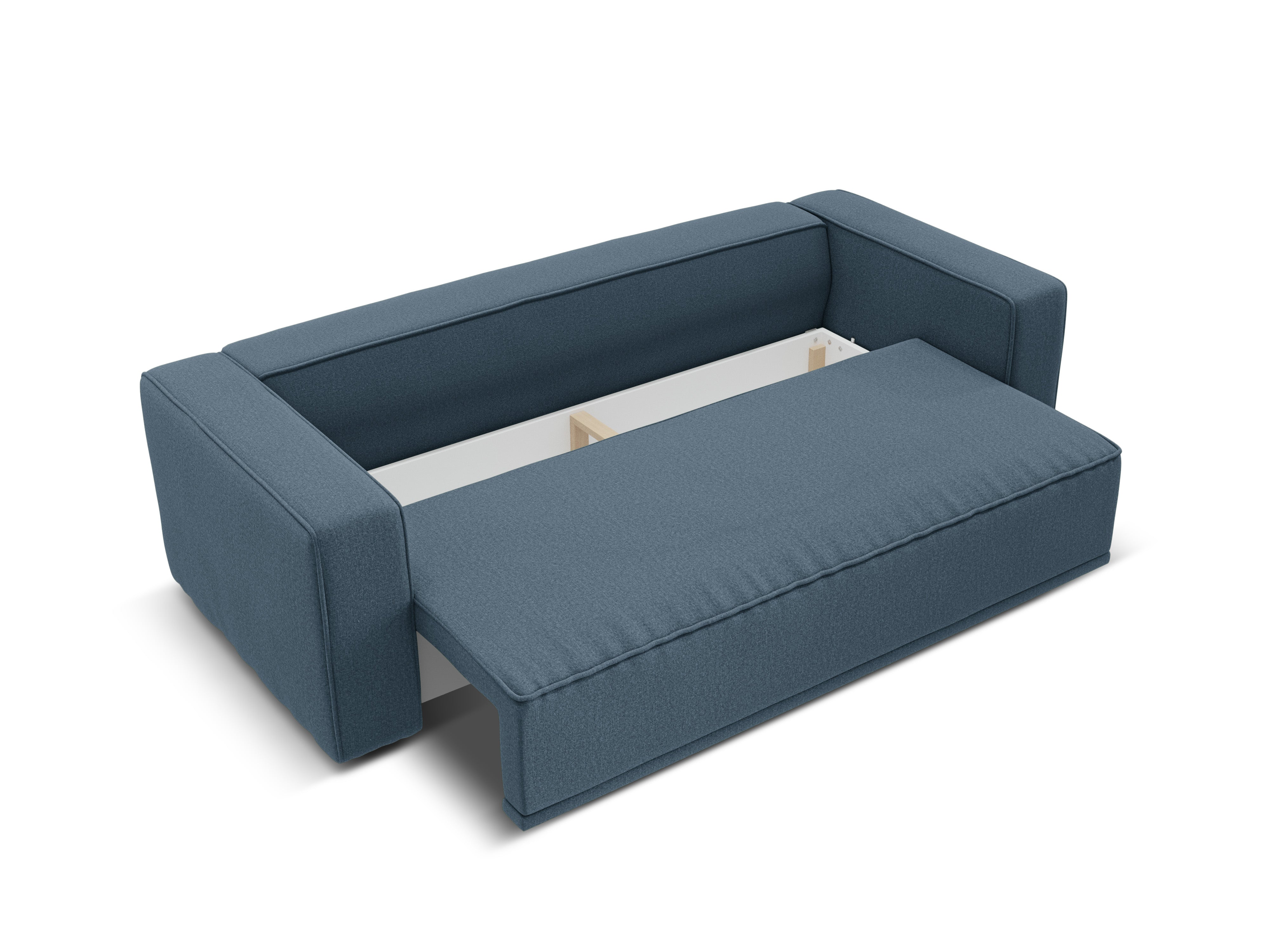Sofa with sleeping function RIBES denim blue chenille