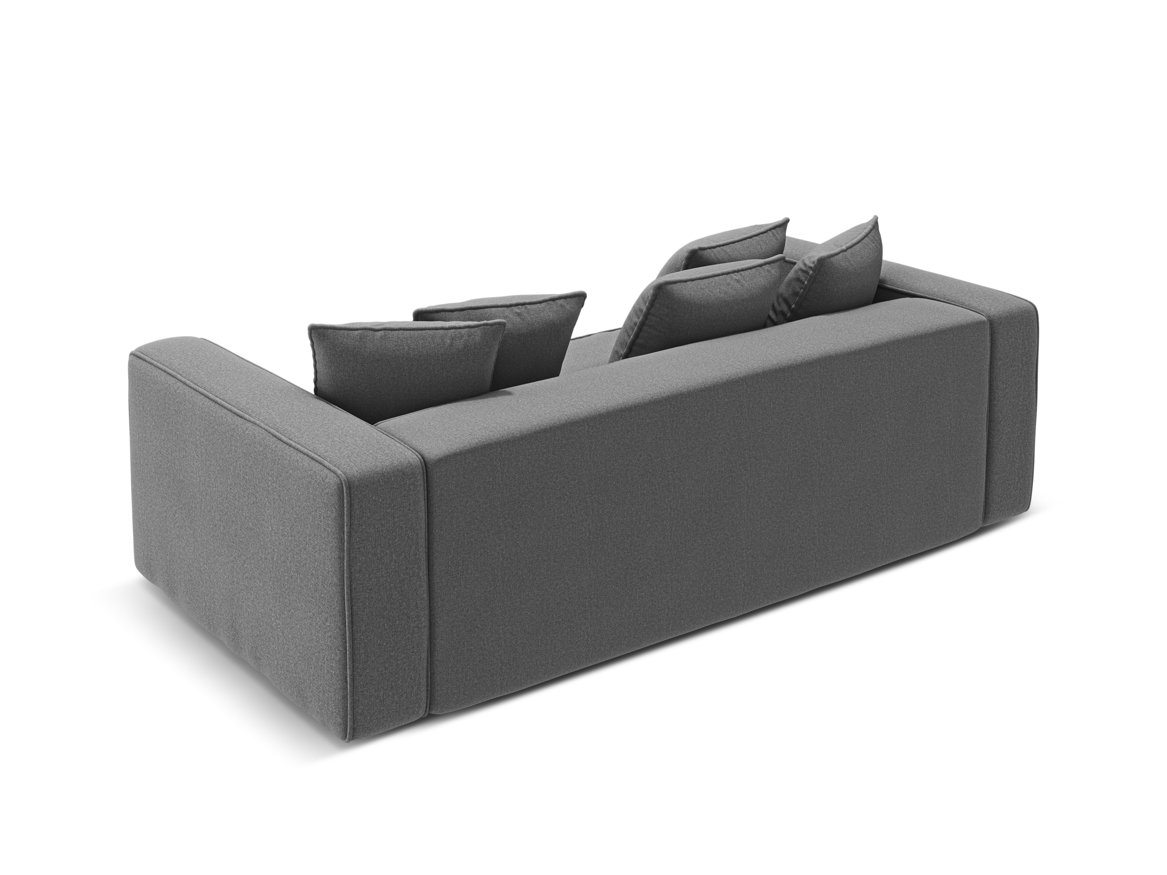 RIBES Sofa with Sleeping Function Gray Chenille