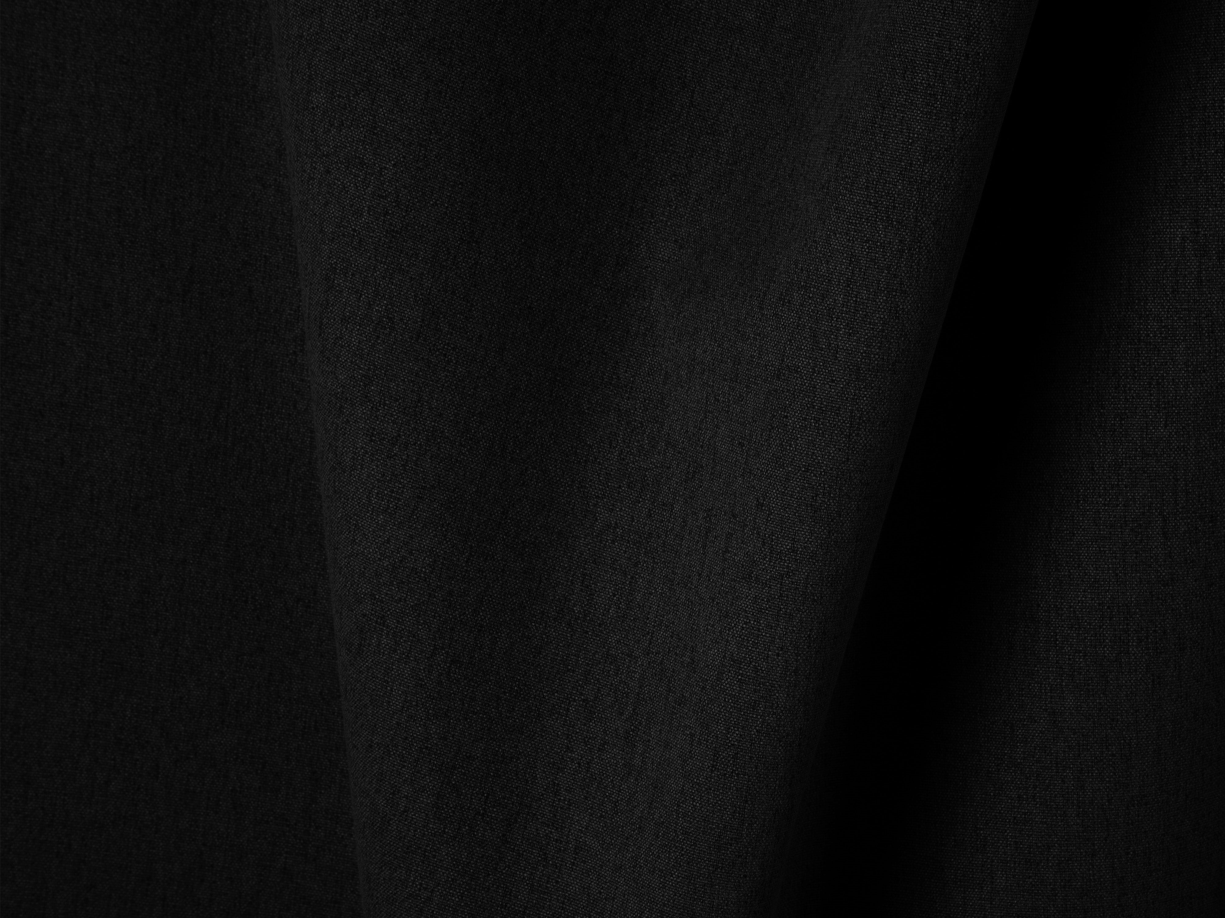 RIBES Sofa with Sleeping Function Black Chenille