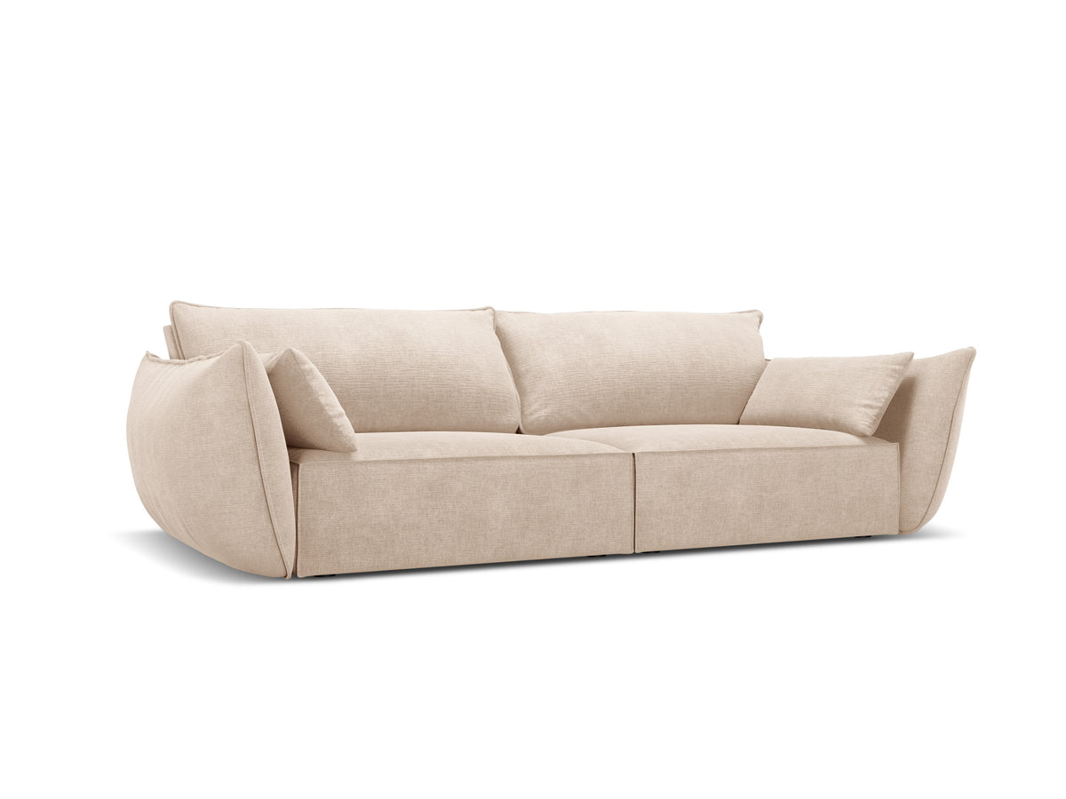 Bank in chenille stof 3-zits VANDA beige