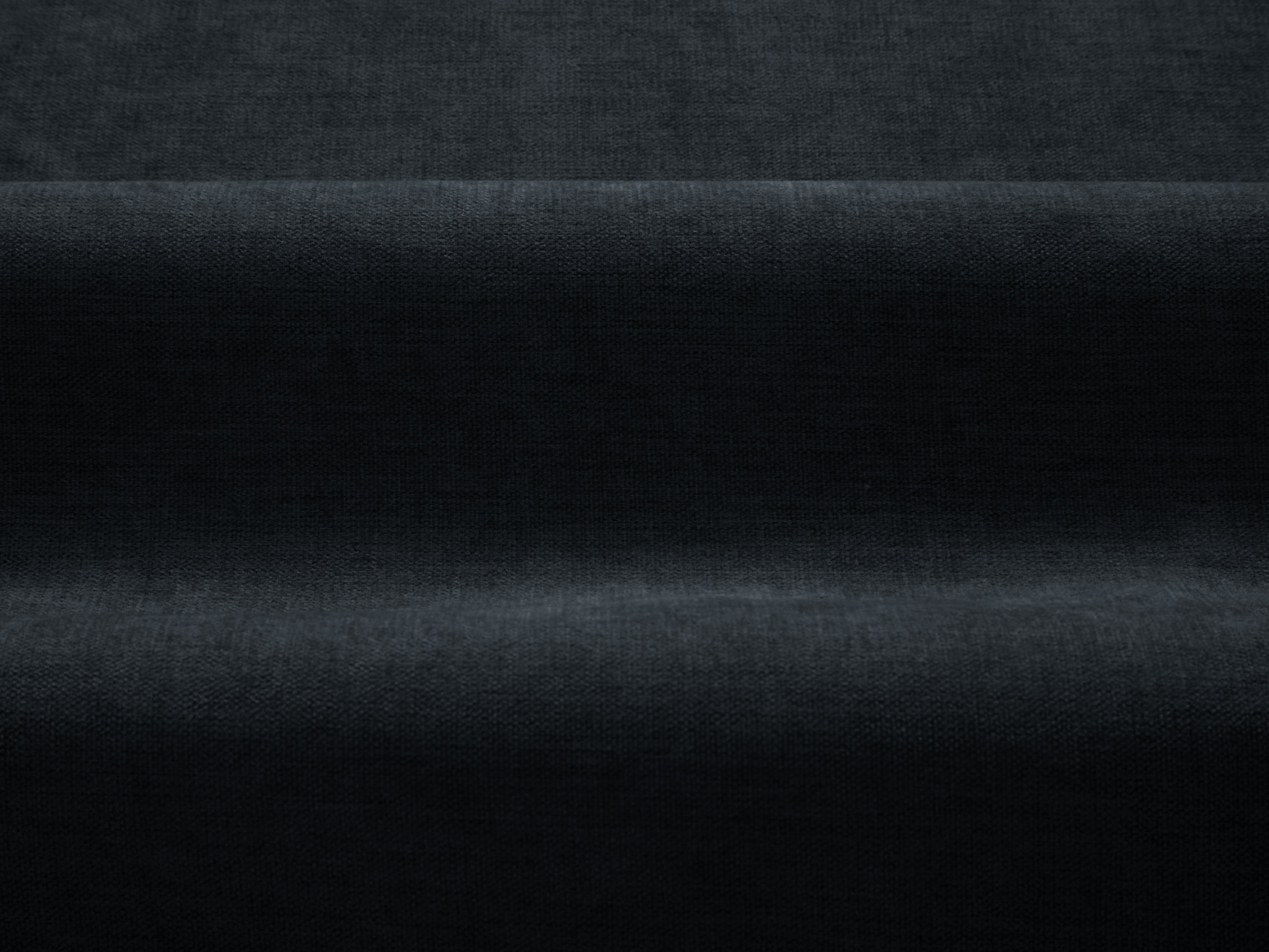 Sofa 3-Sitzer DAPHNE schwarzer Chenille