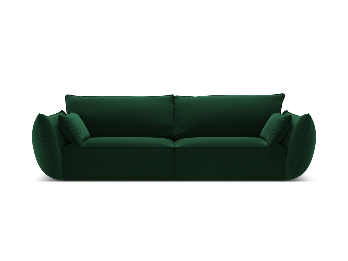 Sofa van fluweel 3-zits VANDA donkergroen