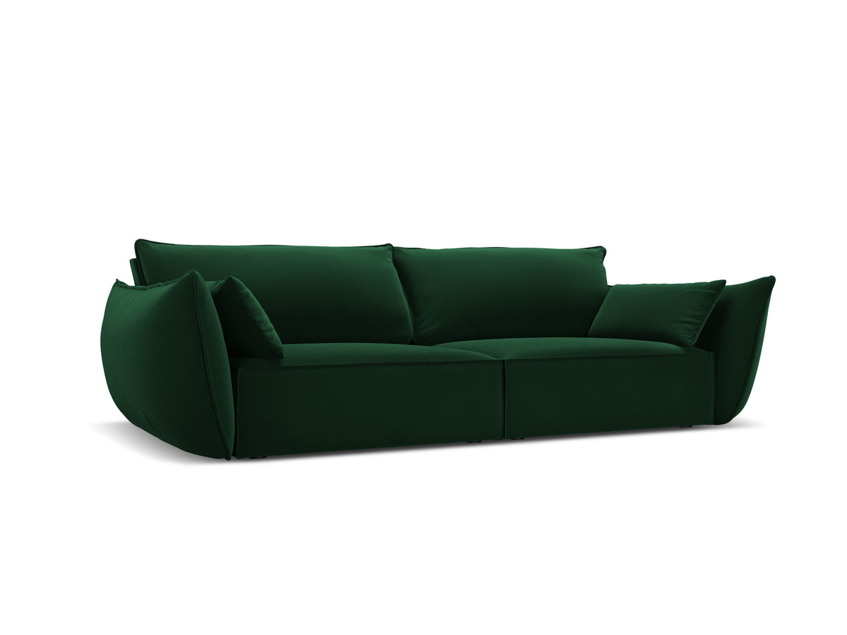 Sofa van fluweel 3-zits VANDA donkergroen