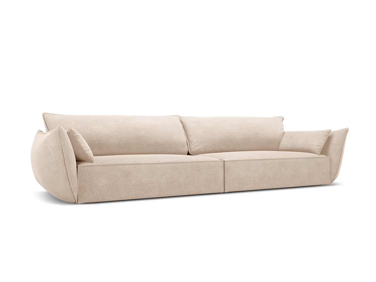 Sofa in chenille stof 4-persoons VANDA beige