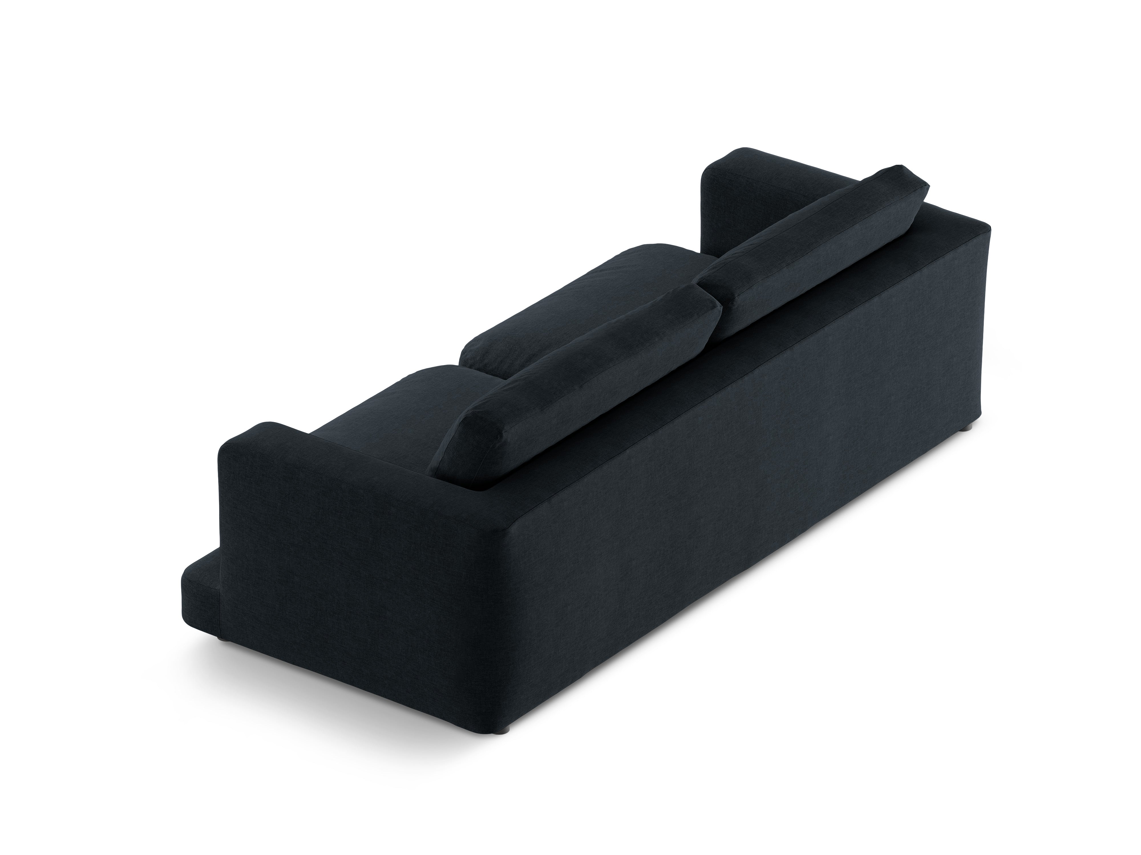 Sofa 4-persoons DAPHNE zwart chenille