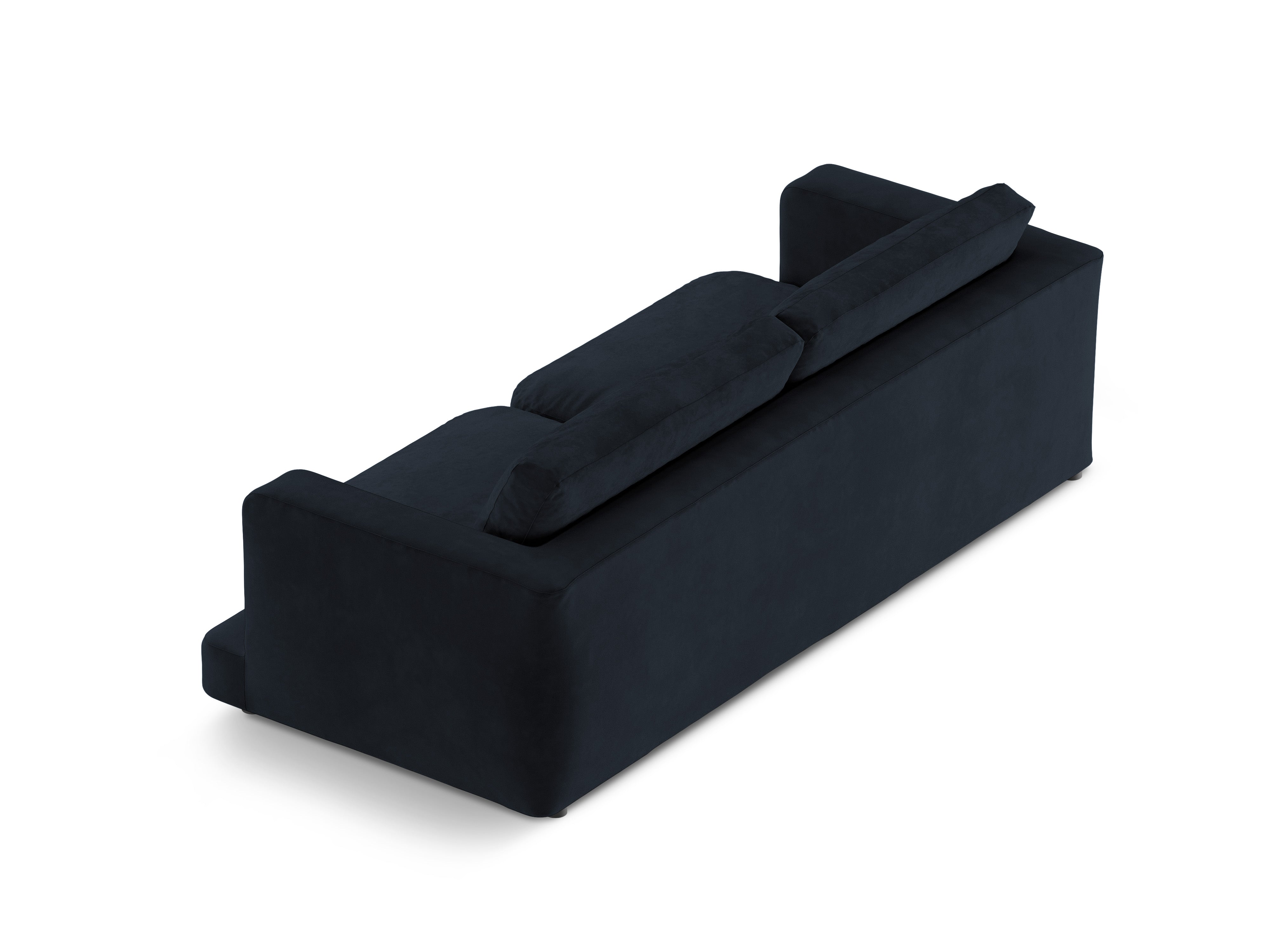 Samtsofa für 4 Personen DAPHNE in Marineblau