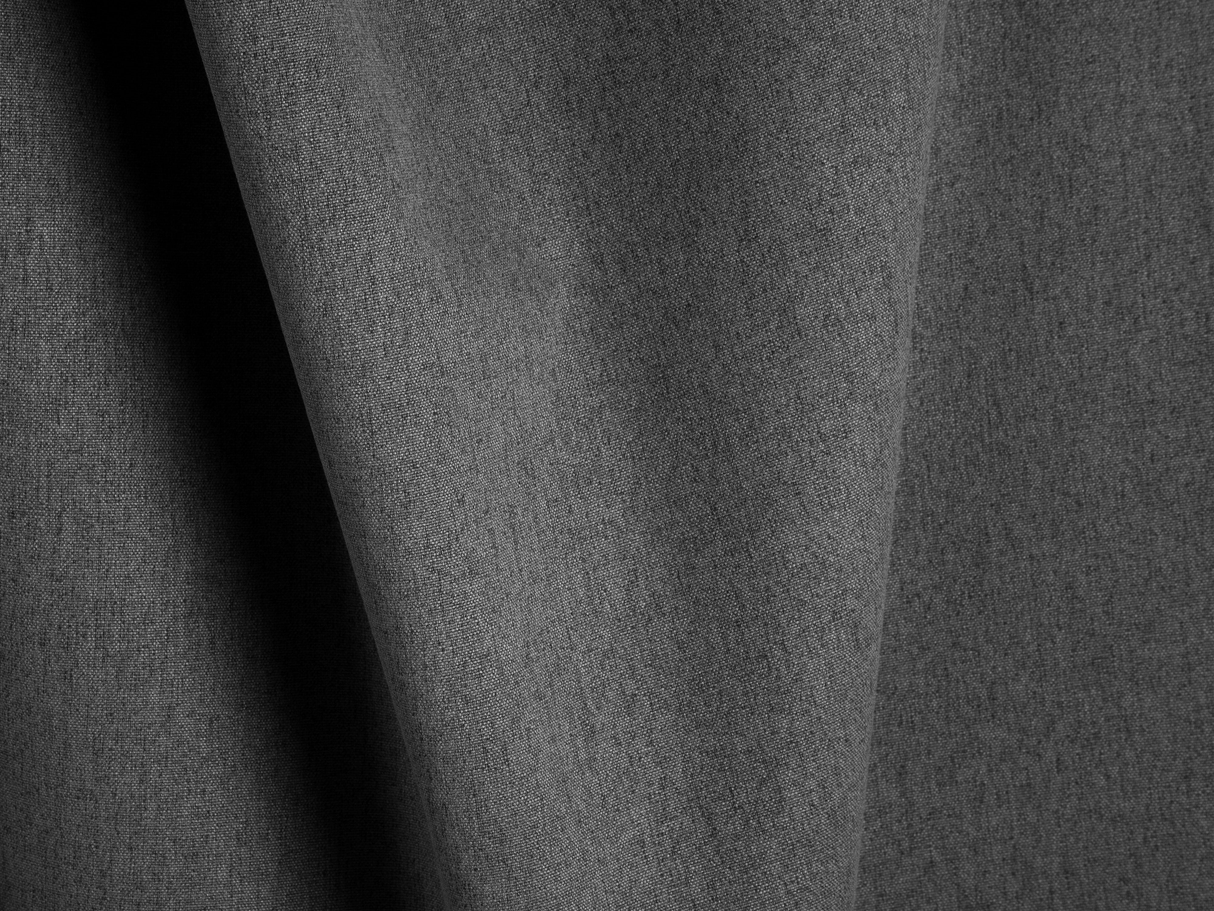 Linksseitige Schlafcouch RIBES graues Chenille