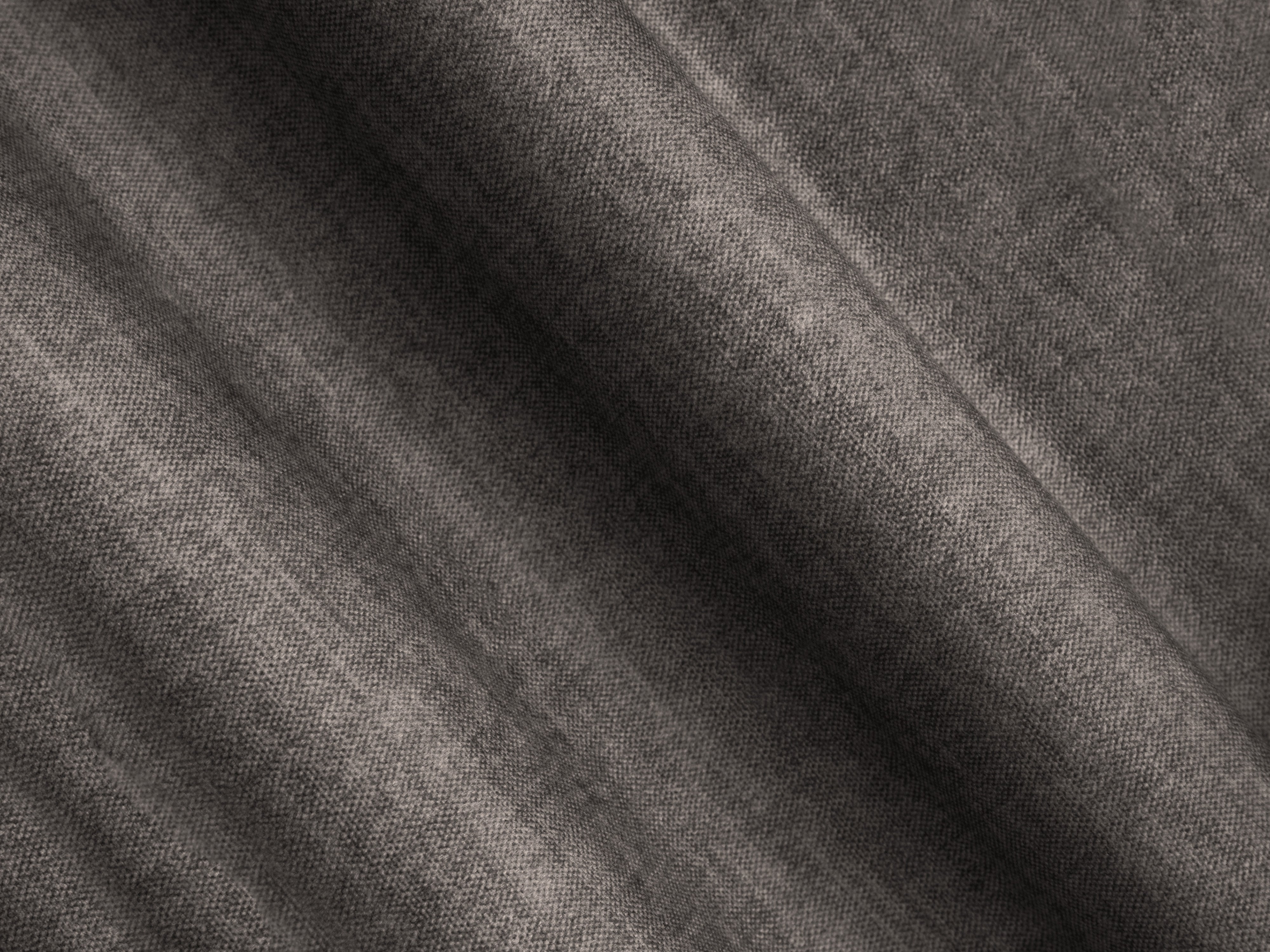 Right-facing velvet corner sofa bed RIBES gray