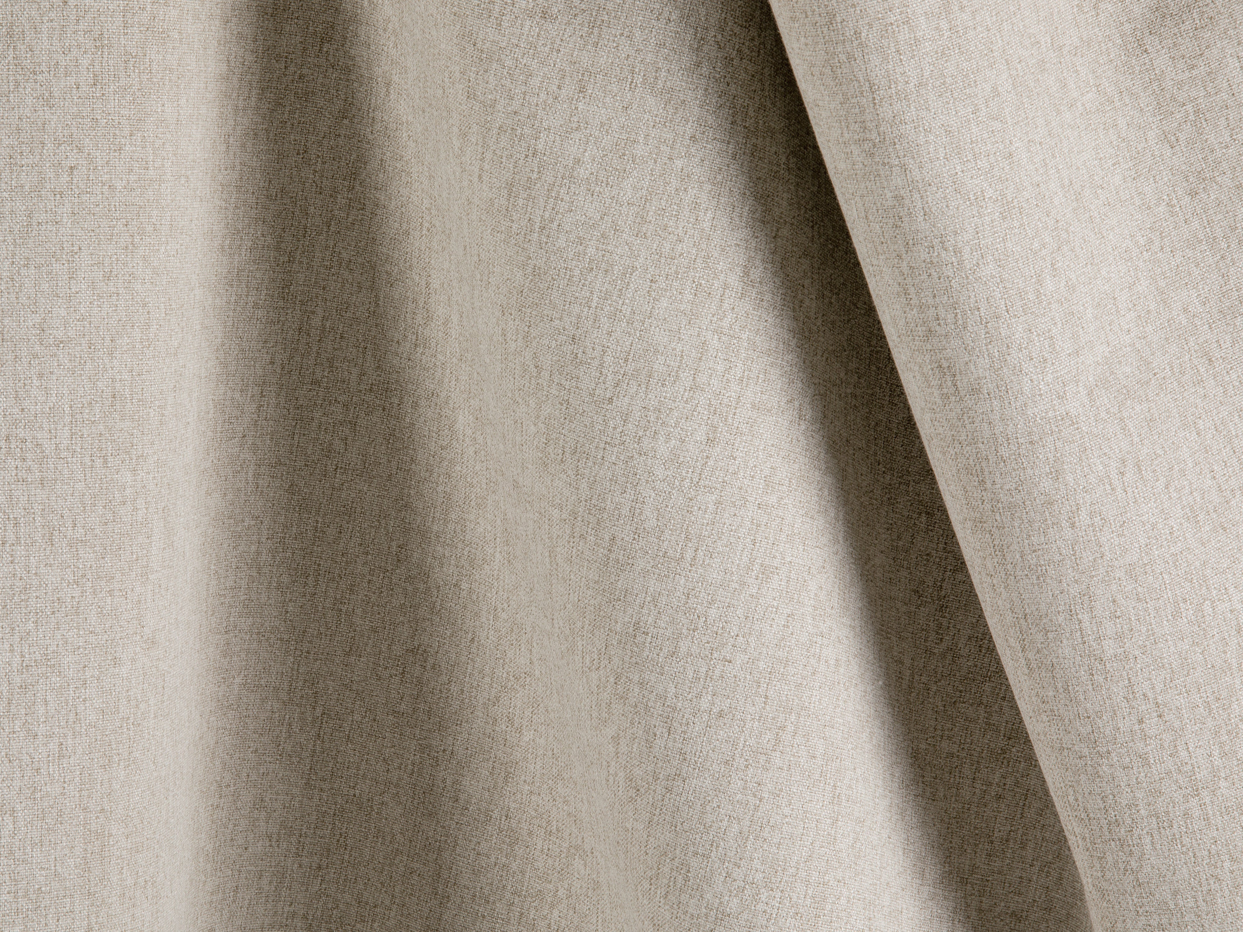 Right-sided corner sofa bed RIBES beige chenille