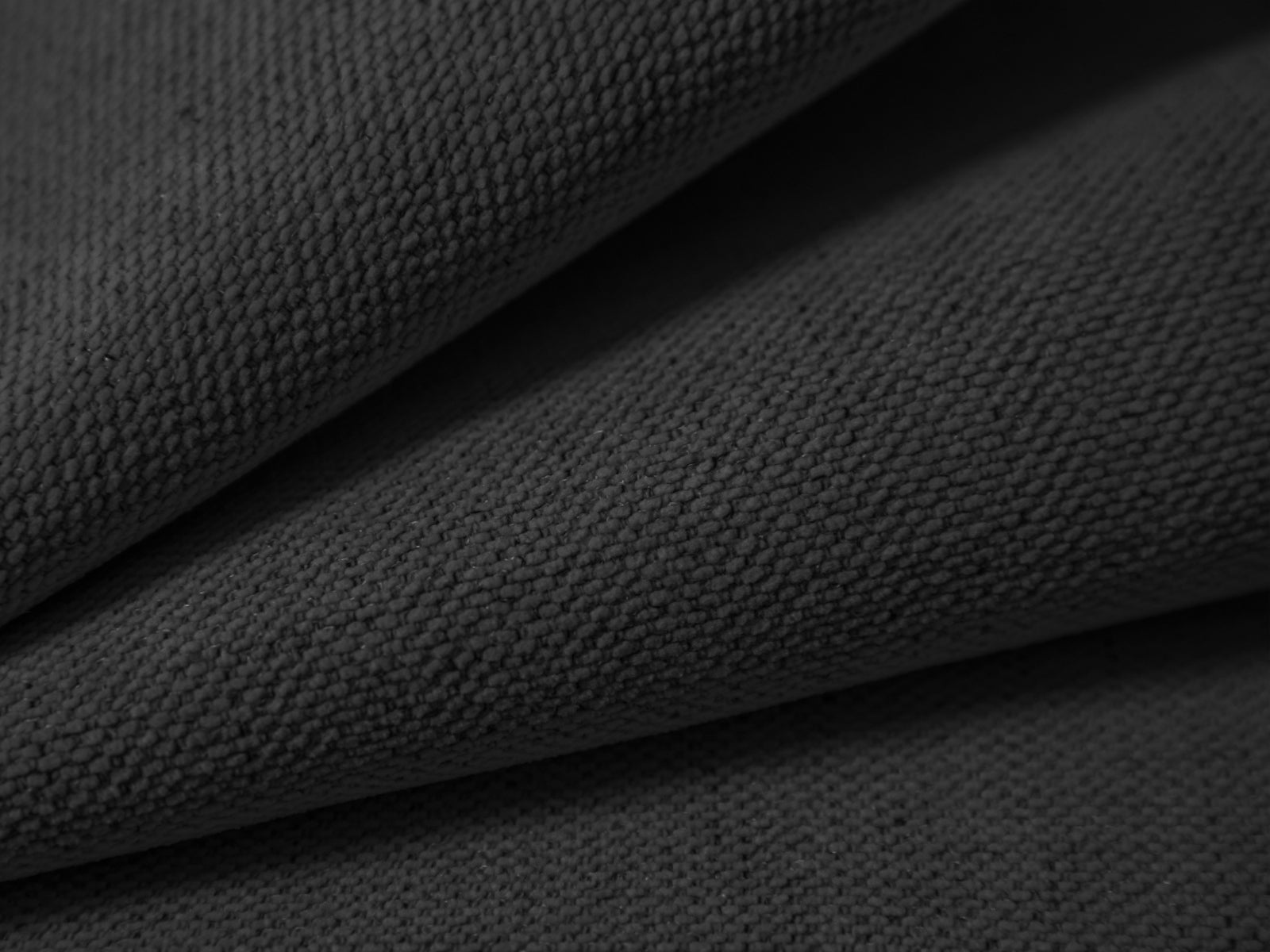 Right-facing 2-seater corner sofa AGAVE in anthracite chenille