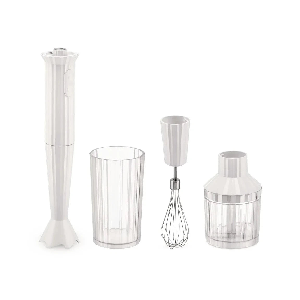 Set met handblender PLISSÉ wit