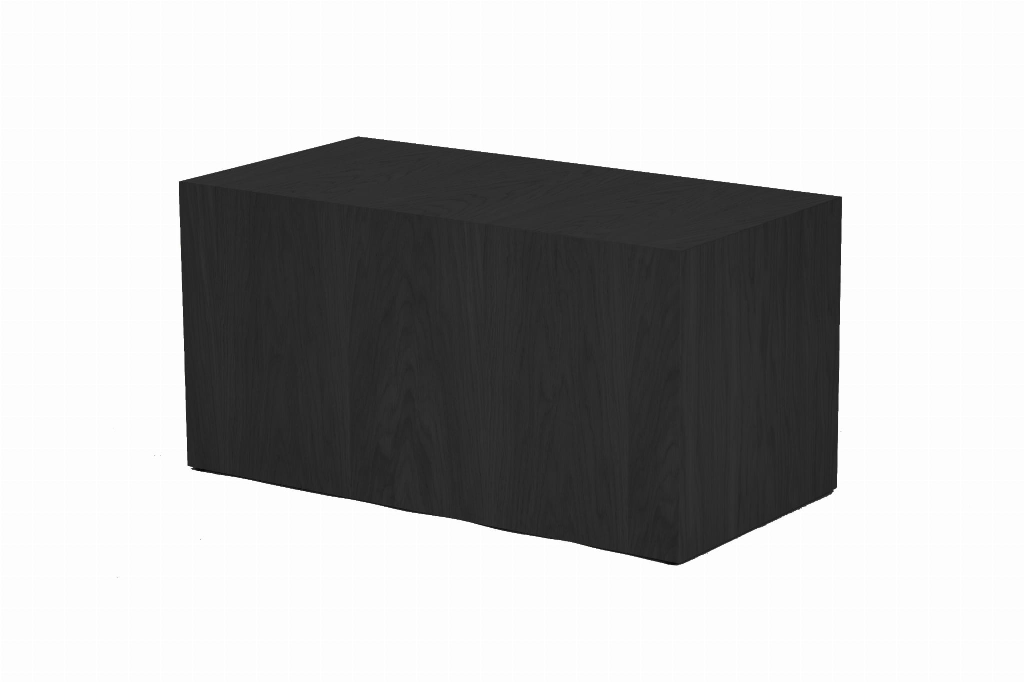 Couchtisch FIRKANT schwarz Eichenfurnier