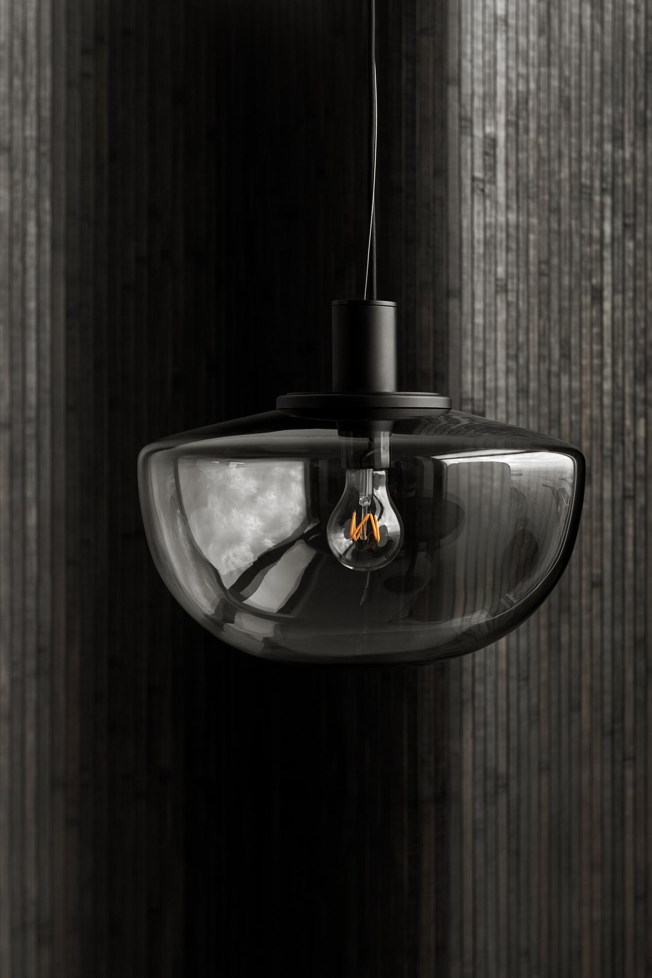 Pendant lamp BANK opal glass