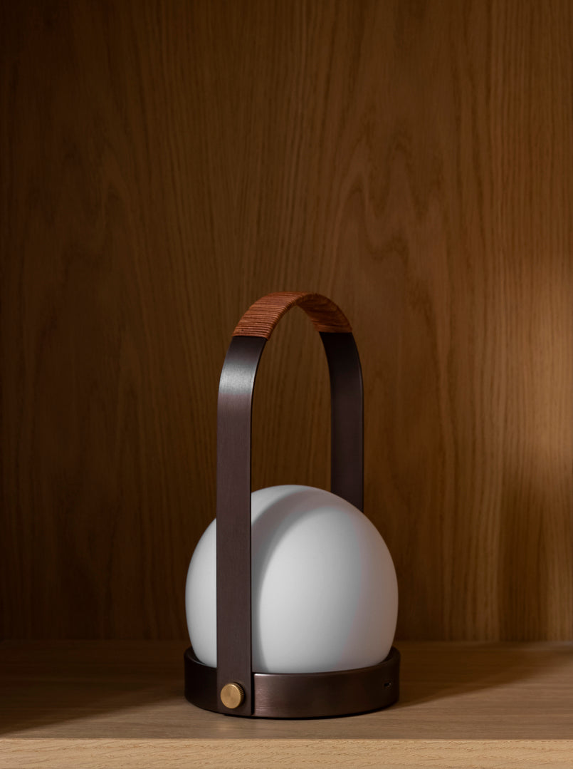 Portable lamp CARRIE bronzed brass