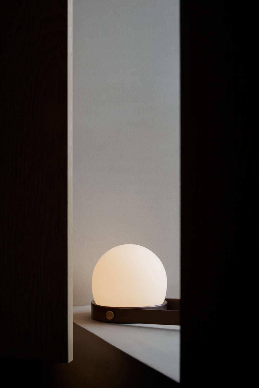 Portable lamp CARRIE bronzed brass