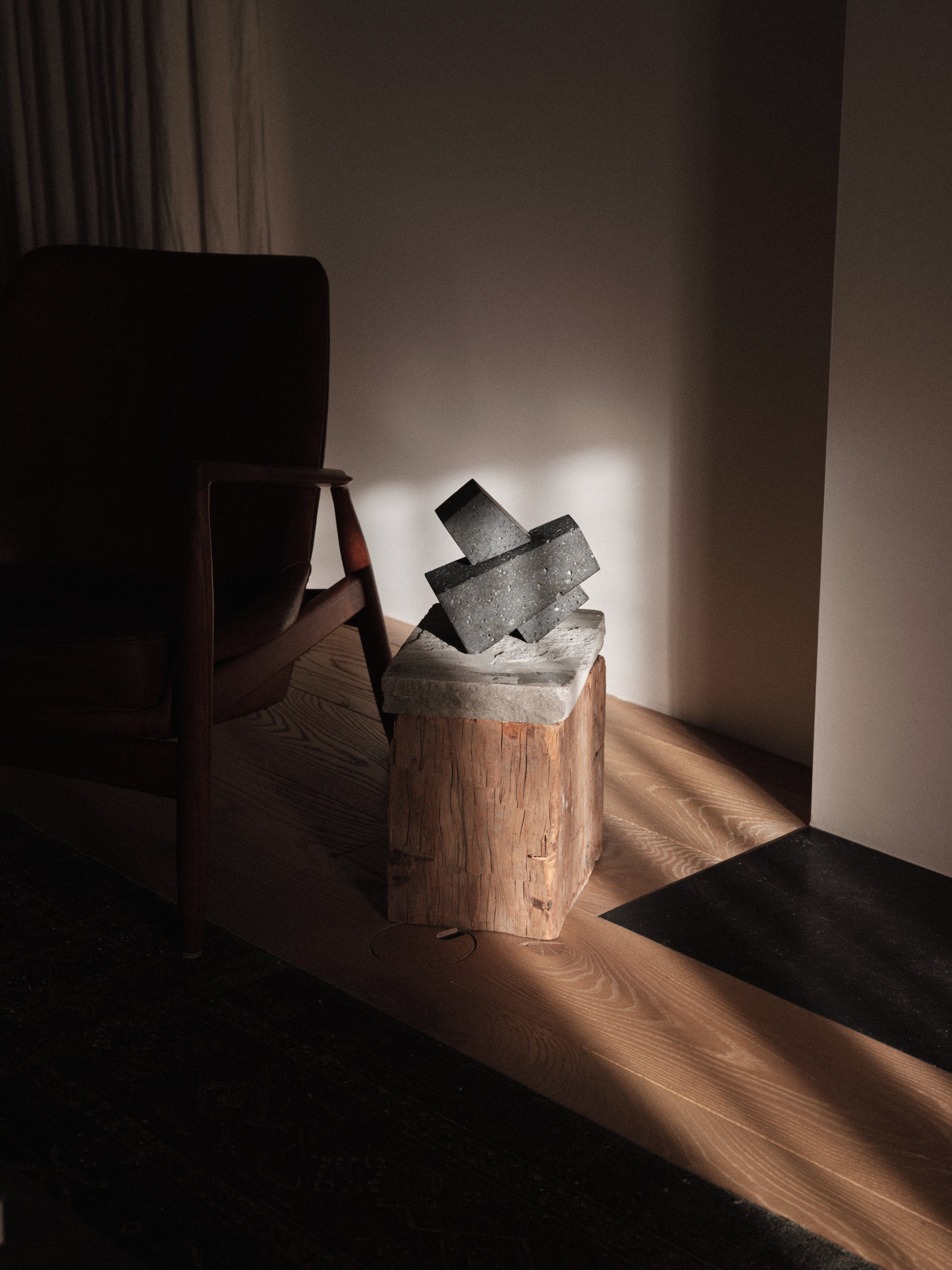 Buchstützen CONVERAGE Lavastein