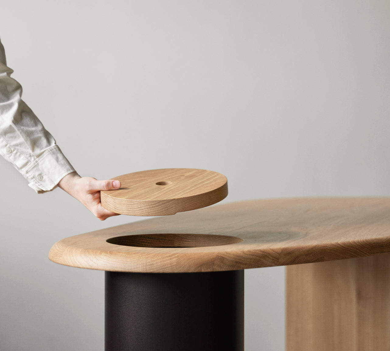 ECLIPSE bureau zwart eikenhout